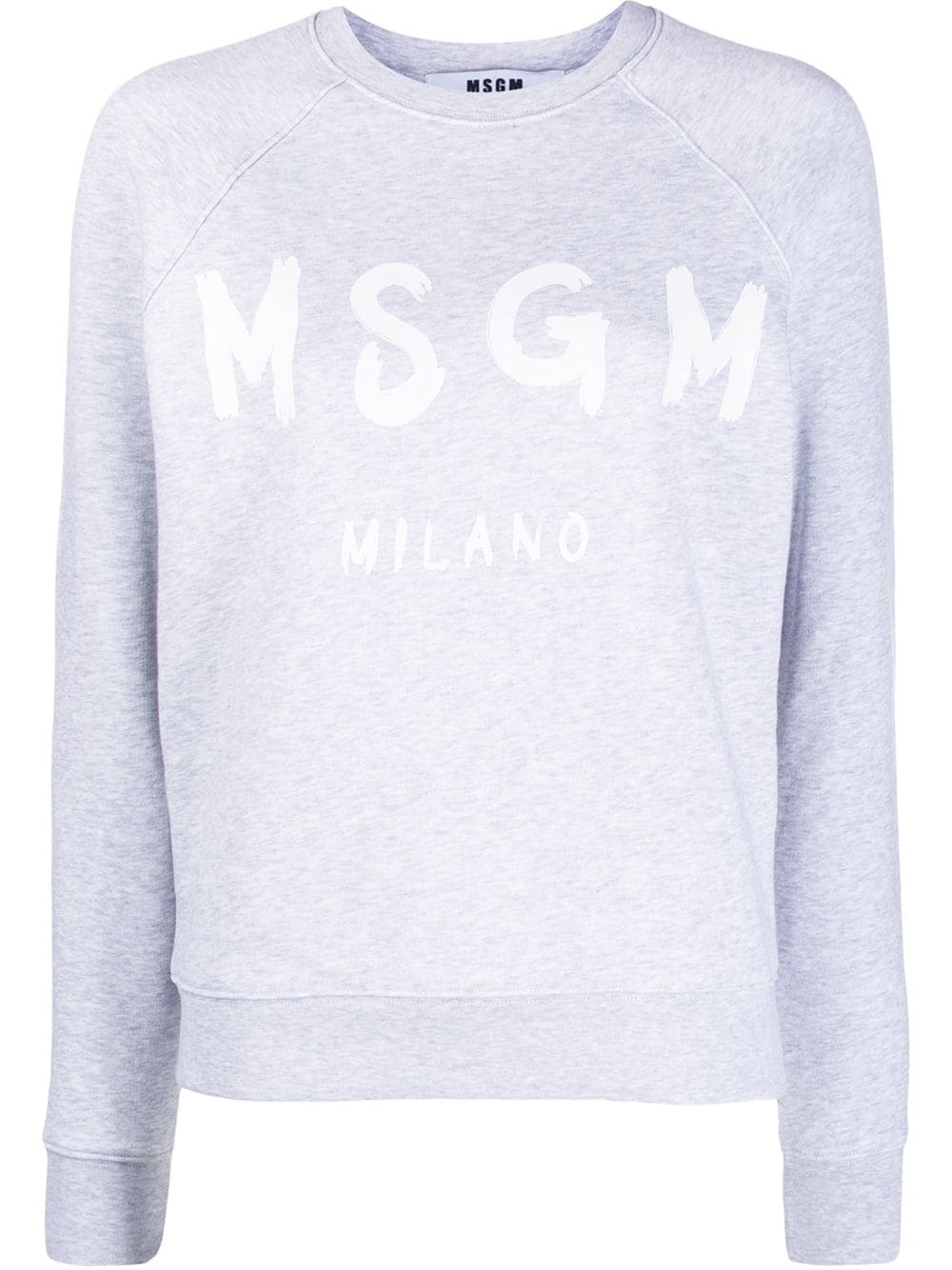 logo print crew neck sweater - 1