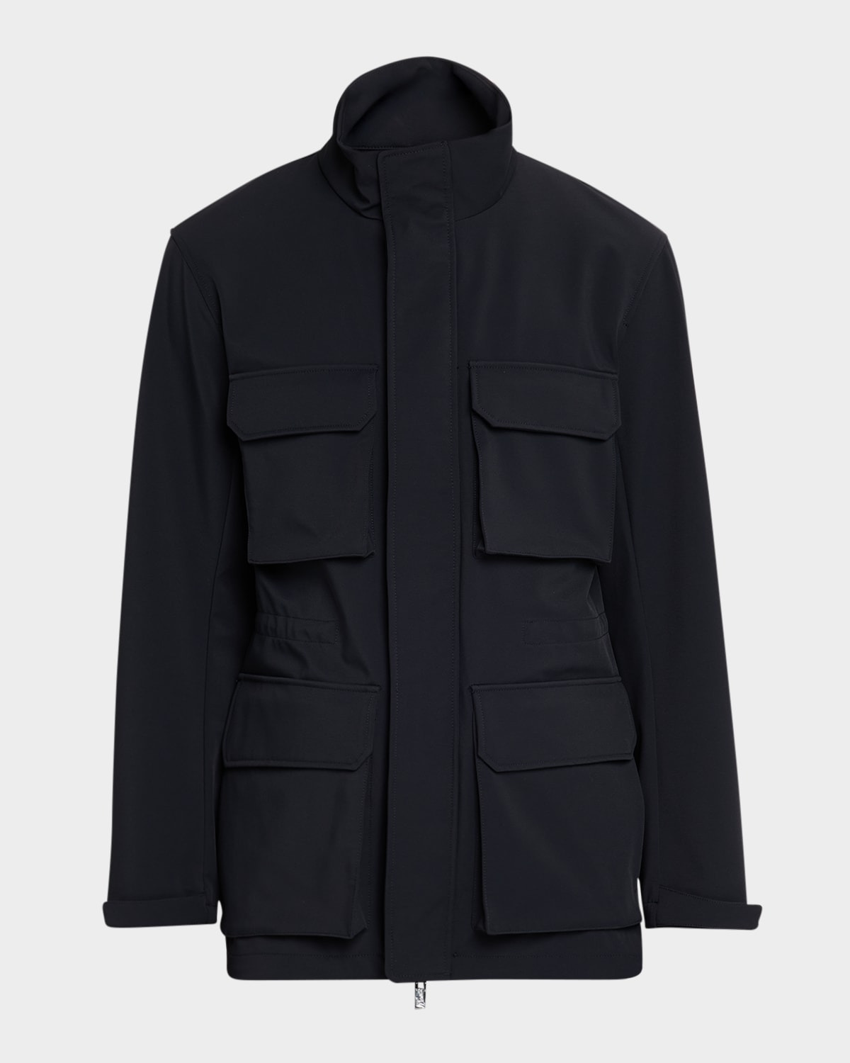 Men's Nylon Four-Pocket Car Coat - 1