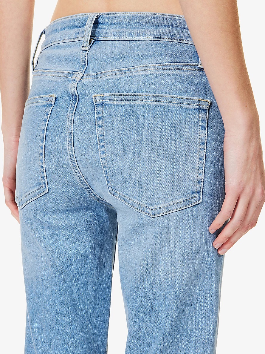 Le Crop Mini straight-leg high-rise organic denim-blend jeans - 6