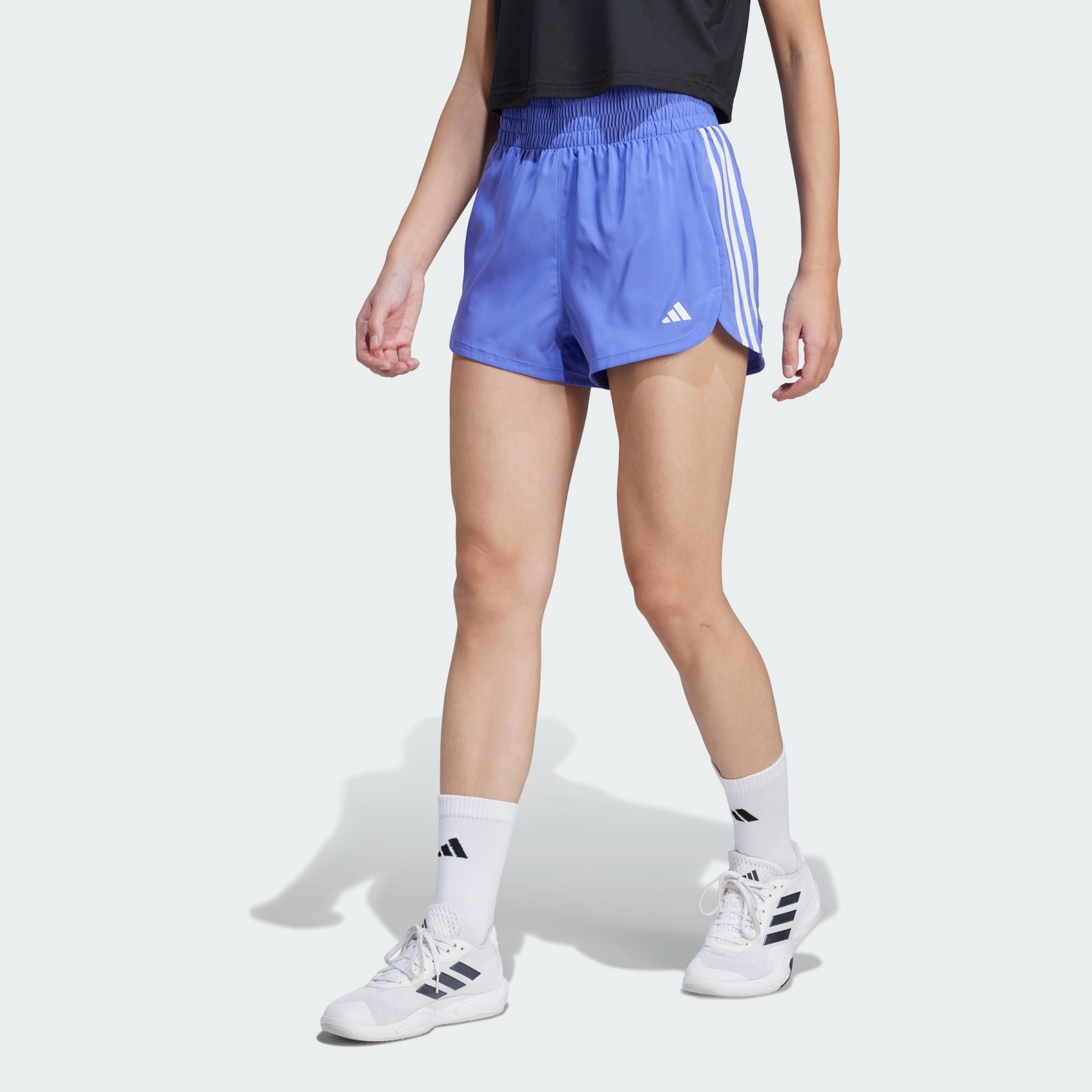 Pacer Training 3-Stripes Woven High-Rise Shorts - 2