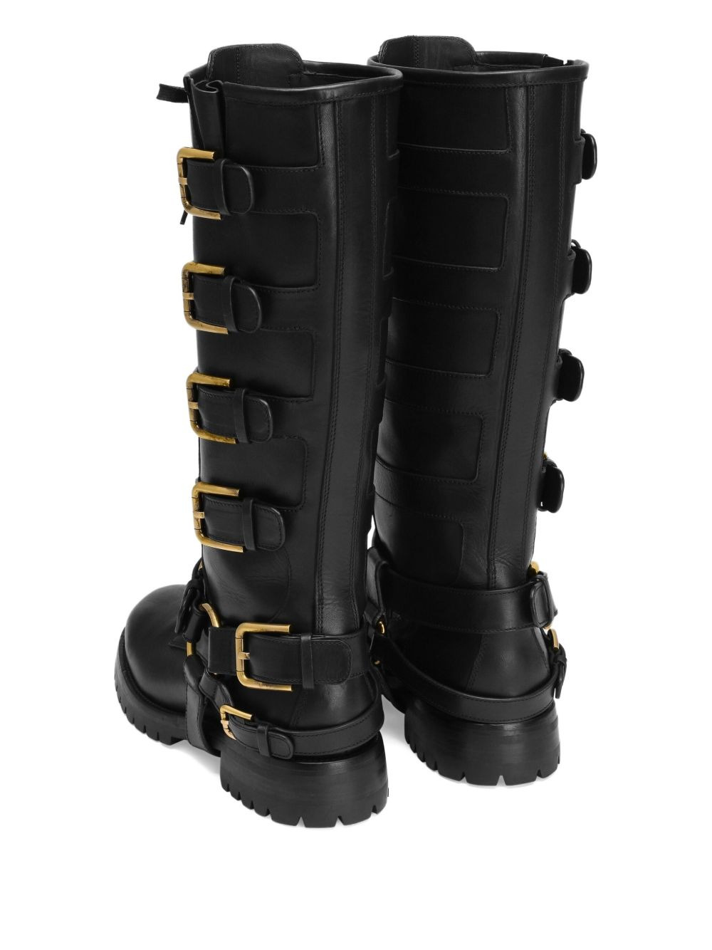 buckle-embellished knee-high boots - 3