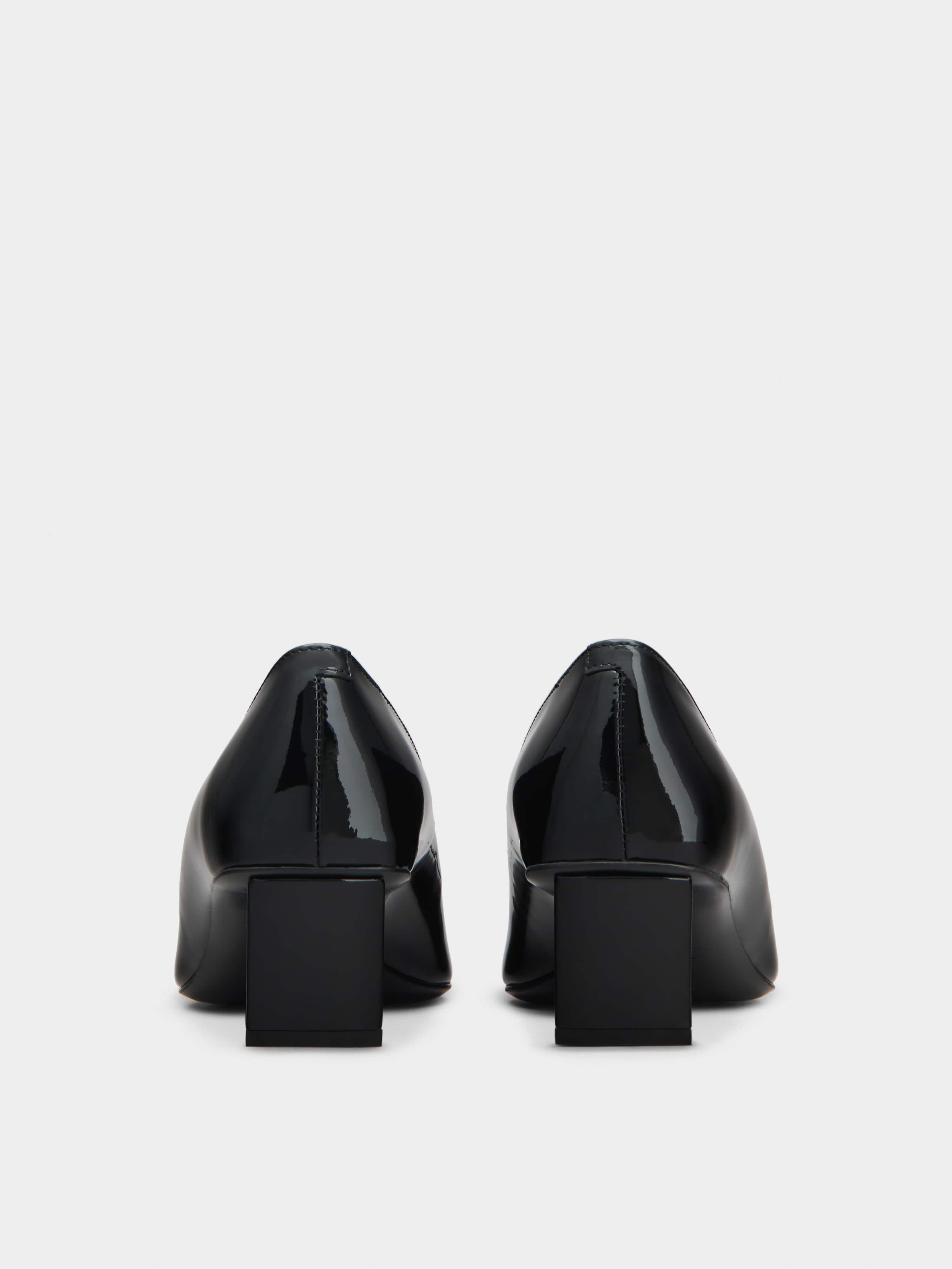 Belle Vivier Metal Buckle Pumps in Patent Leather - 5