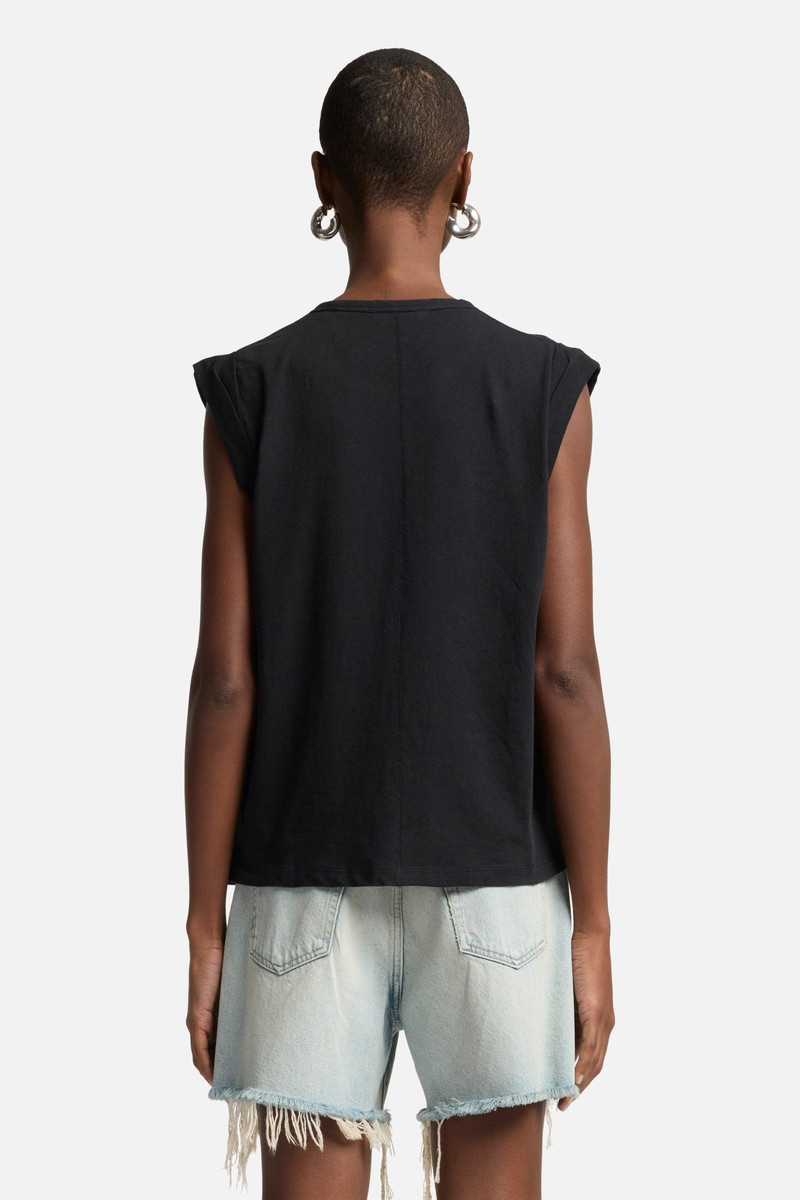 MUSCLE TEE in Linen Blend 5