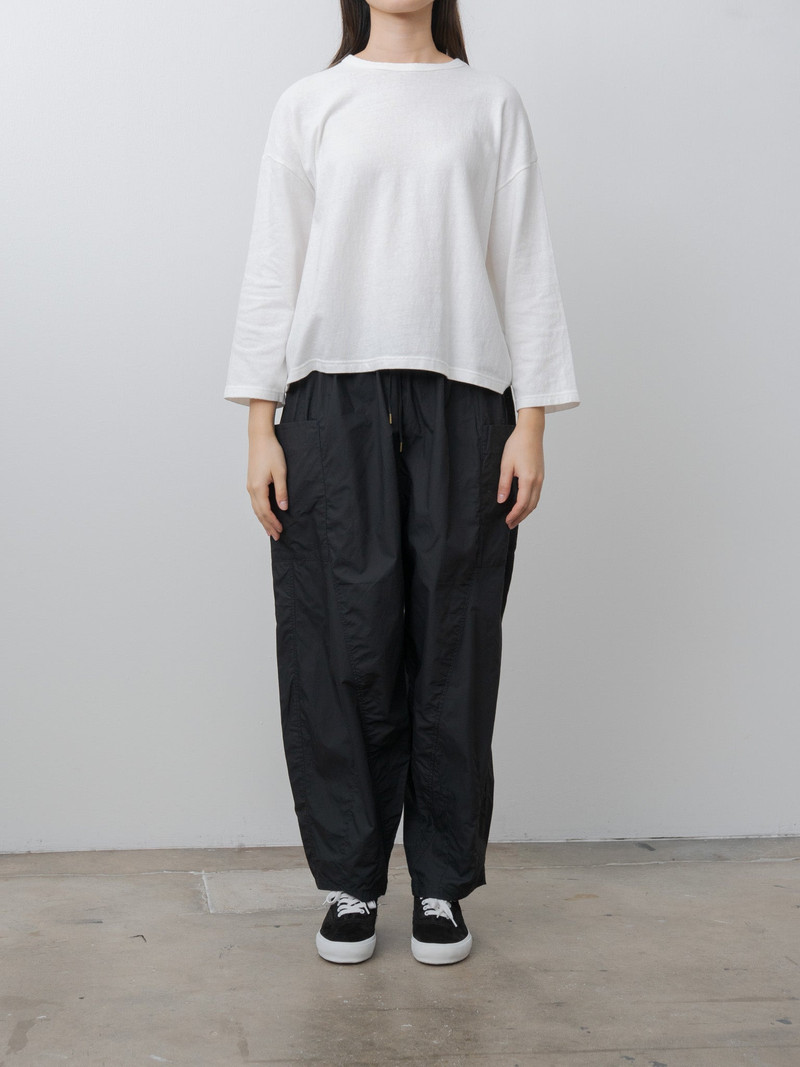 ICHI Antiquités Typewriter Cotton Pants - Black outlook