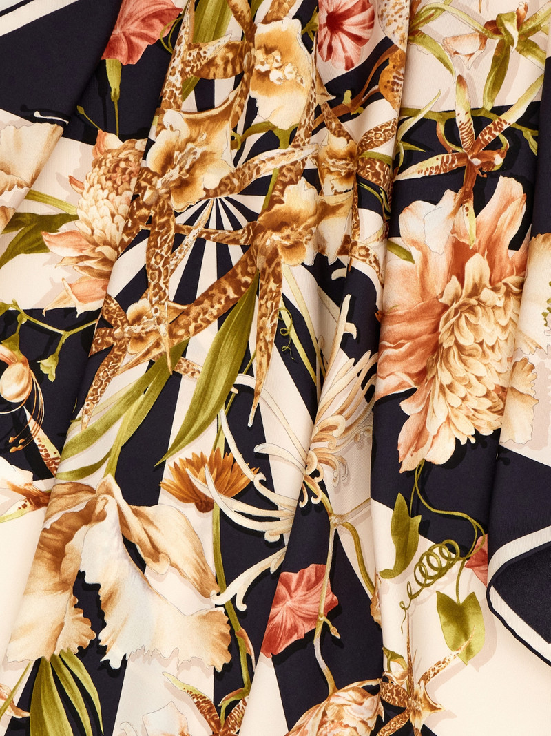 Gaia print silk scarf 4