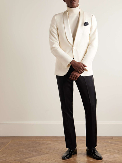 ZEGNA Shawl-Collar Satin-Trimmed Silk Tuxedo Jacket outlook
