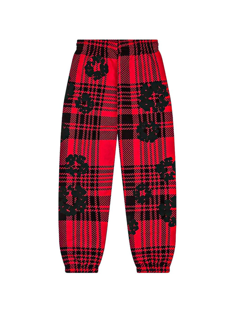 DENIM TEARS plaid wreath sweatpants outlook