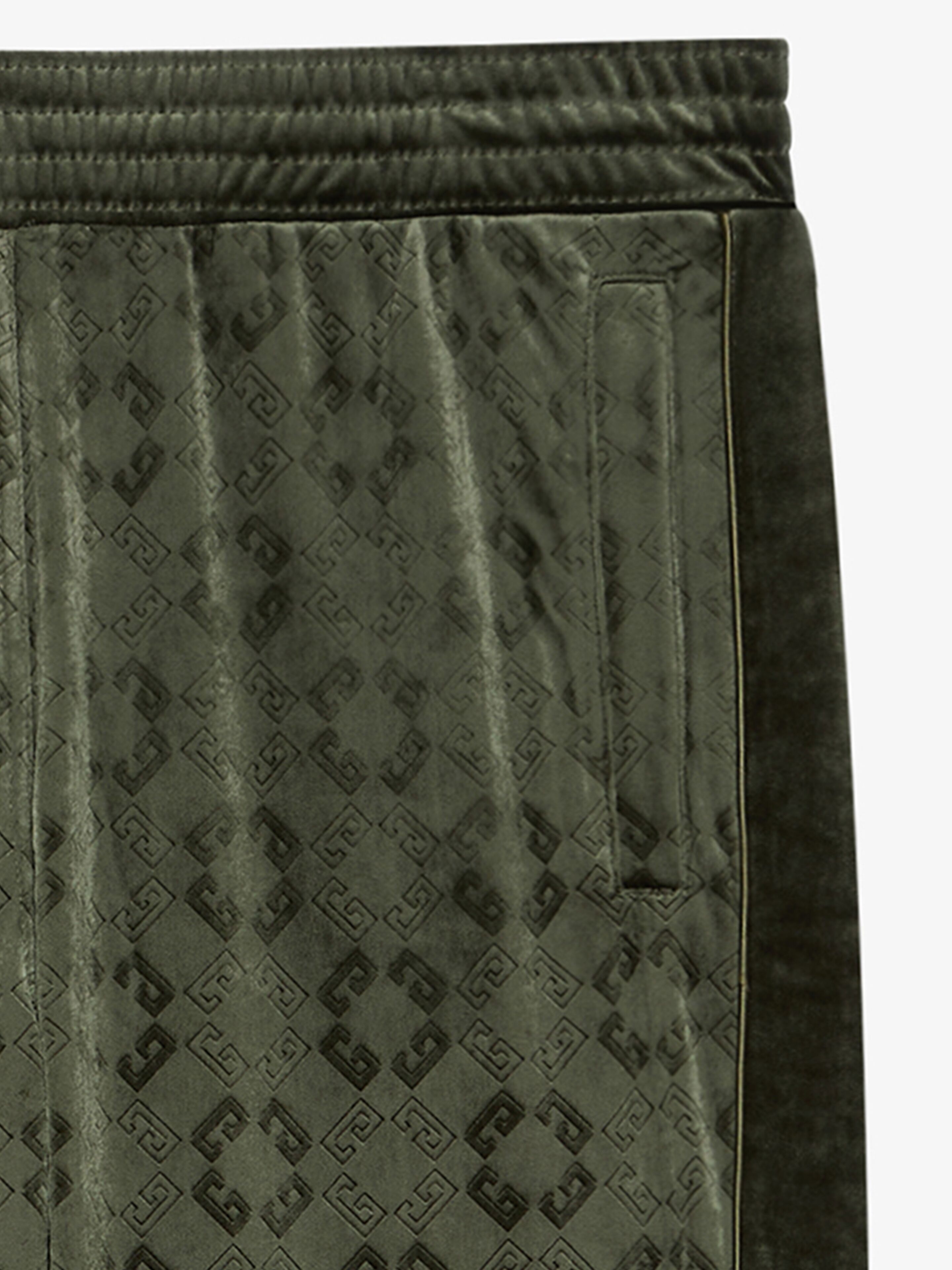 JOGGER PANTS IN MONOGRAM 72 VELVET - 3