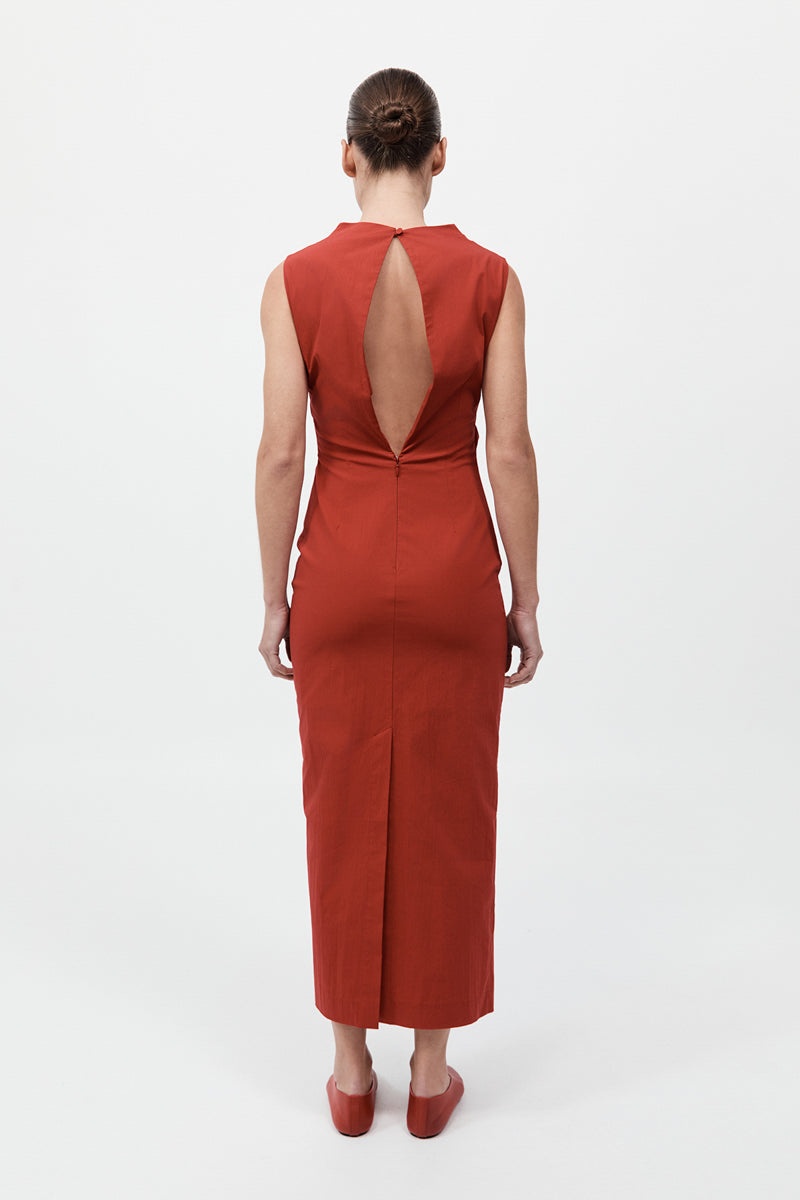 Soft Sculptural Dress - Rosso - 8