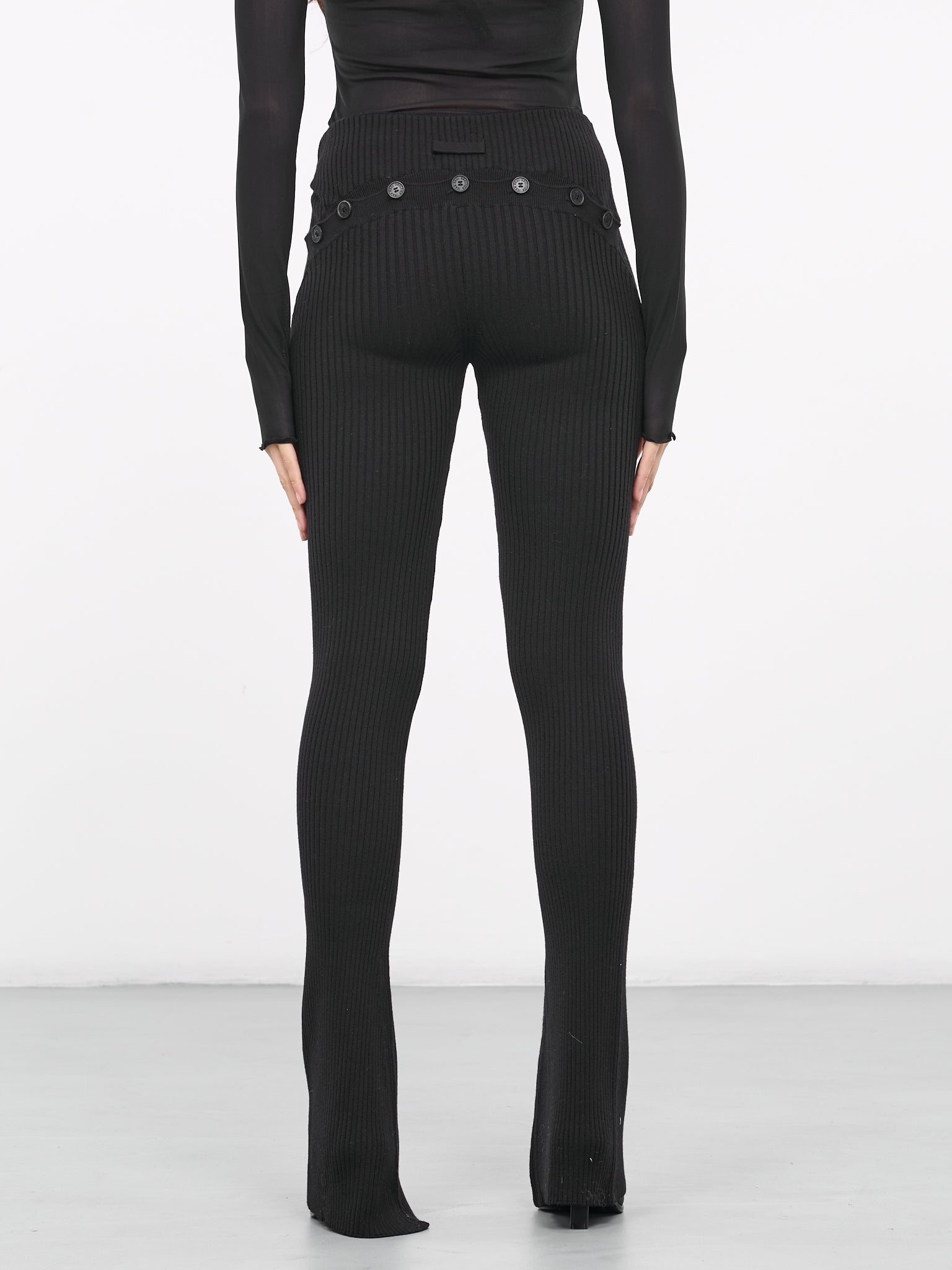 Buttoned Knit Pants - 3