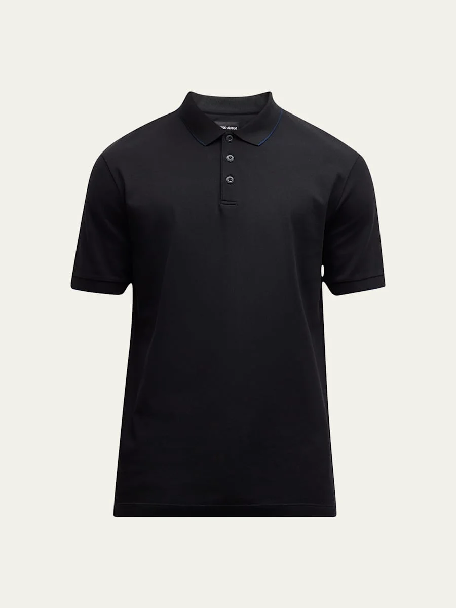 Men's Tipped Polo Shirt - 1
