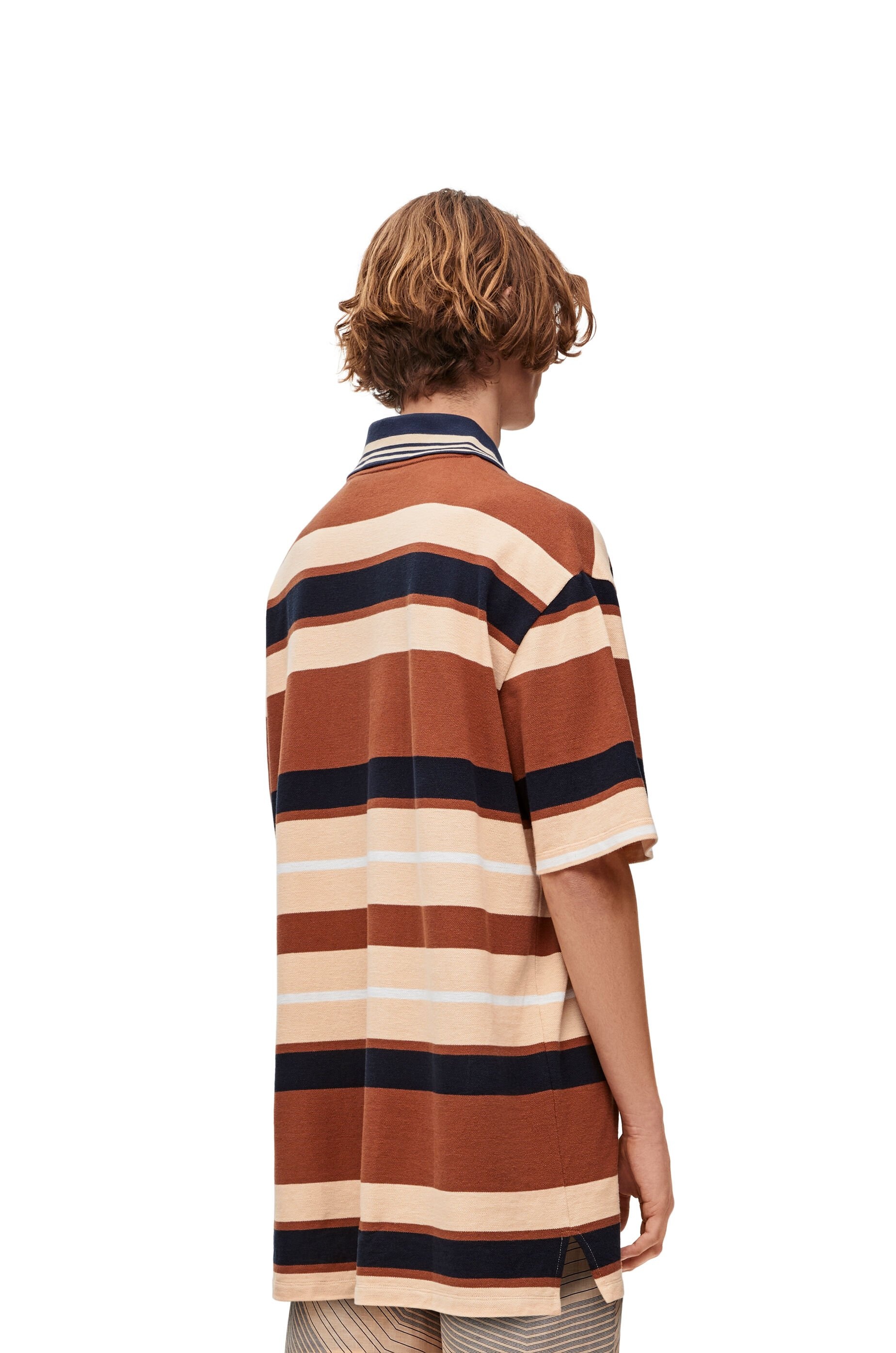 Oversized fit Polo in cotton and linen - 4