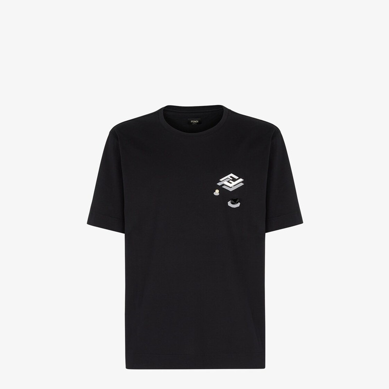 Black jersey T-shirt 1