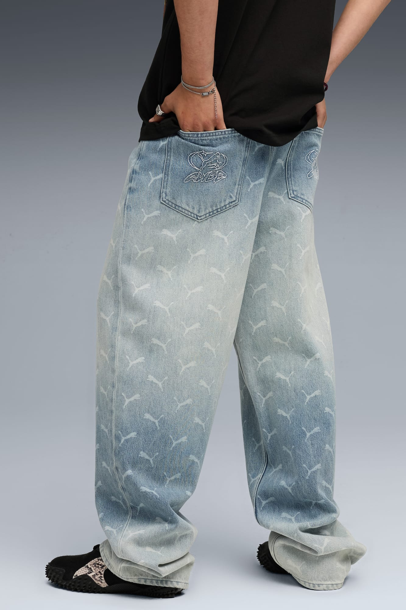 A$AP ROCKY x PUMA Men's Laser Monogram Denim - 6