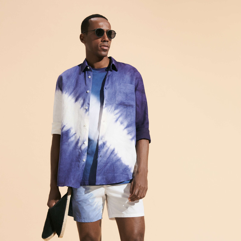 Vilebrequin Men Linen Shirt Tie & Dye outlook