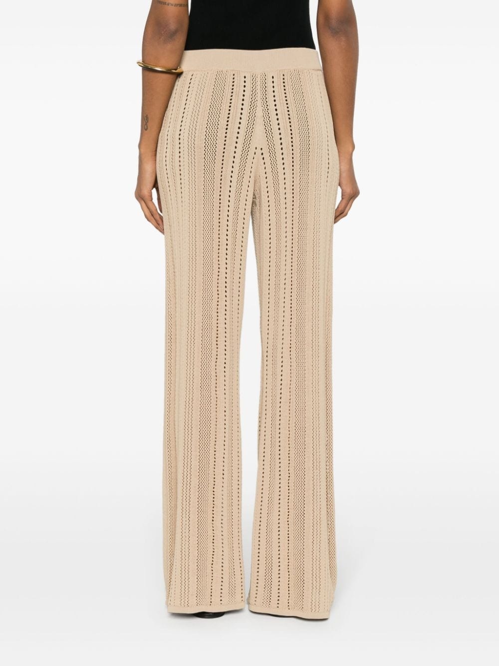 Kiraz flared knitted trousers - 4