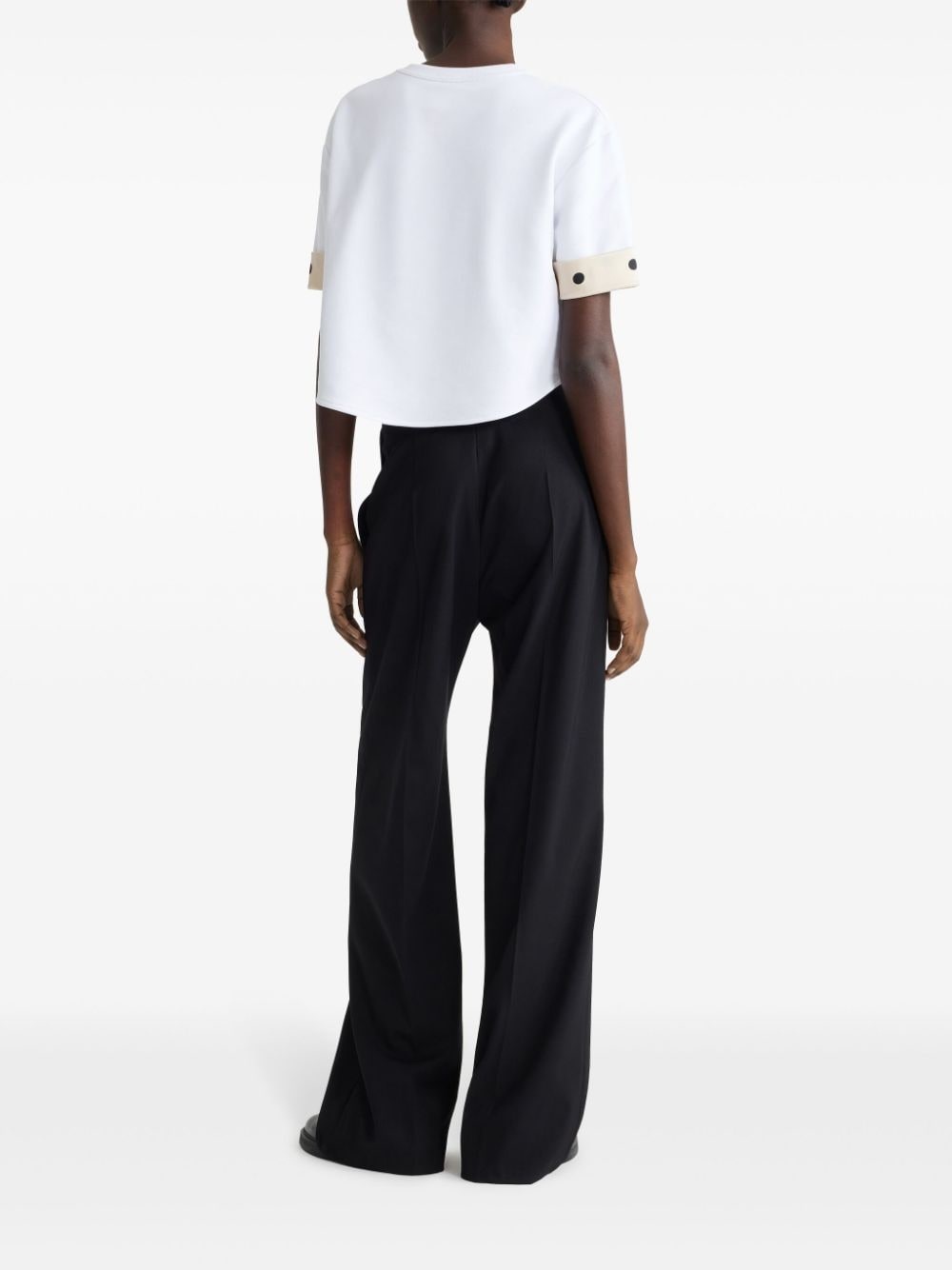 organic-cotton cropped T-shirt - 3