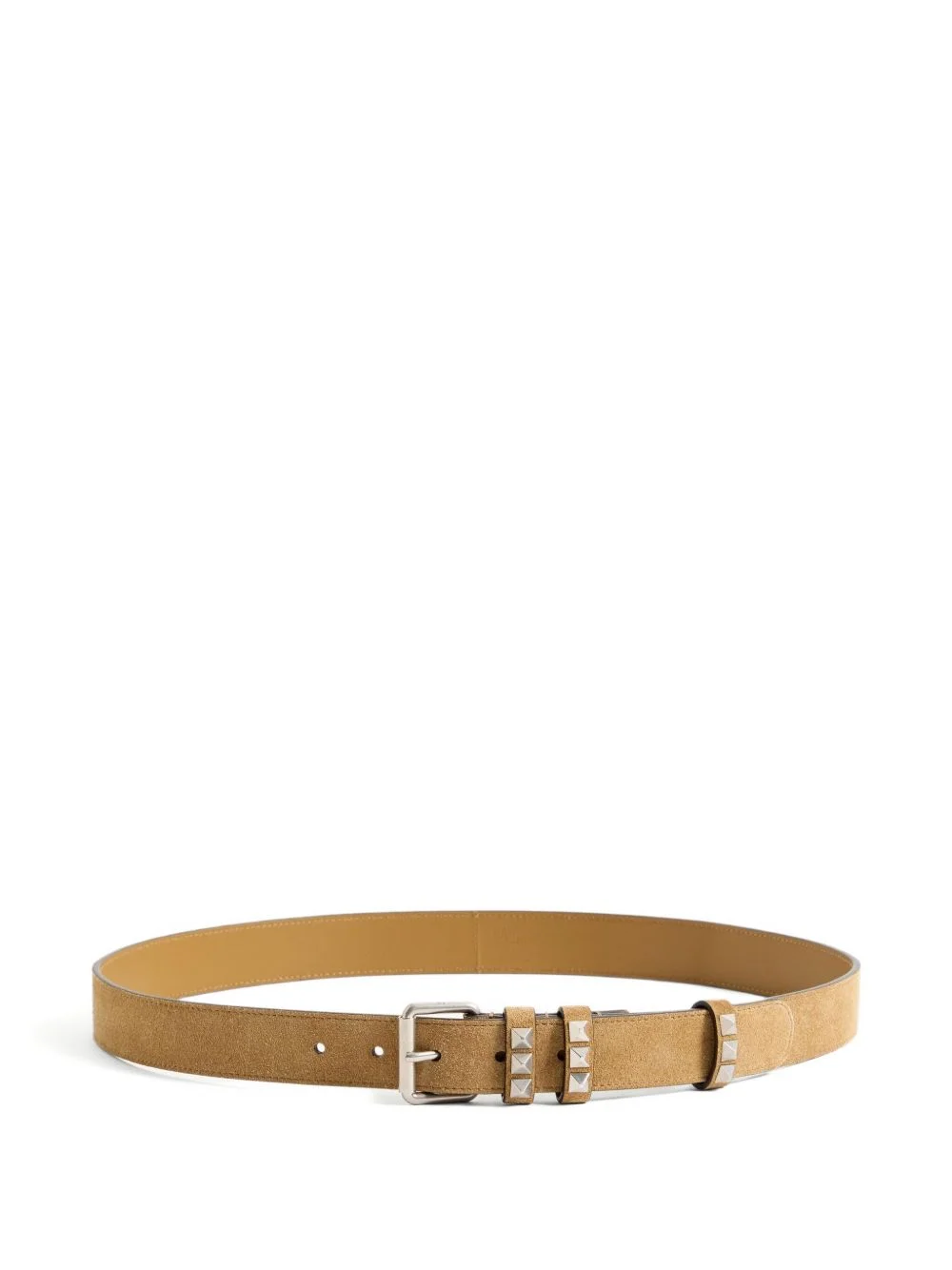 buckle suede belt - 1