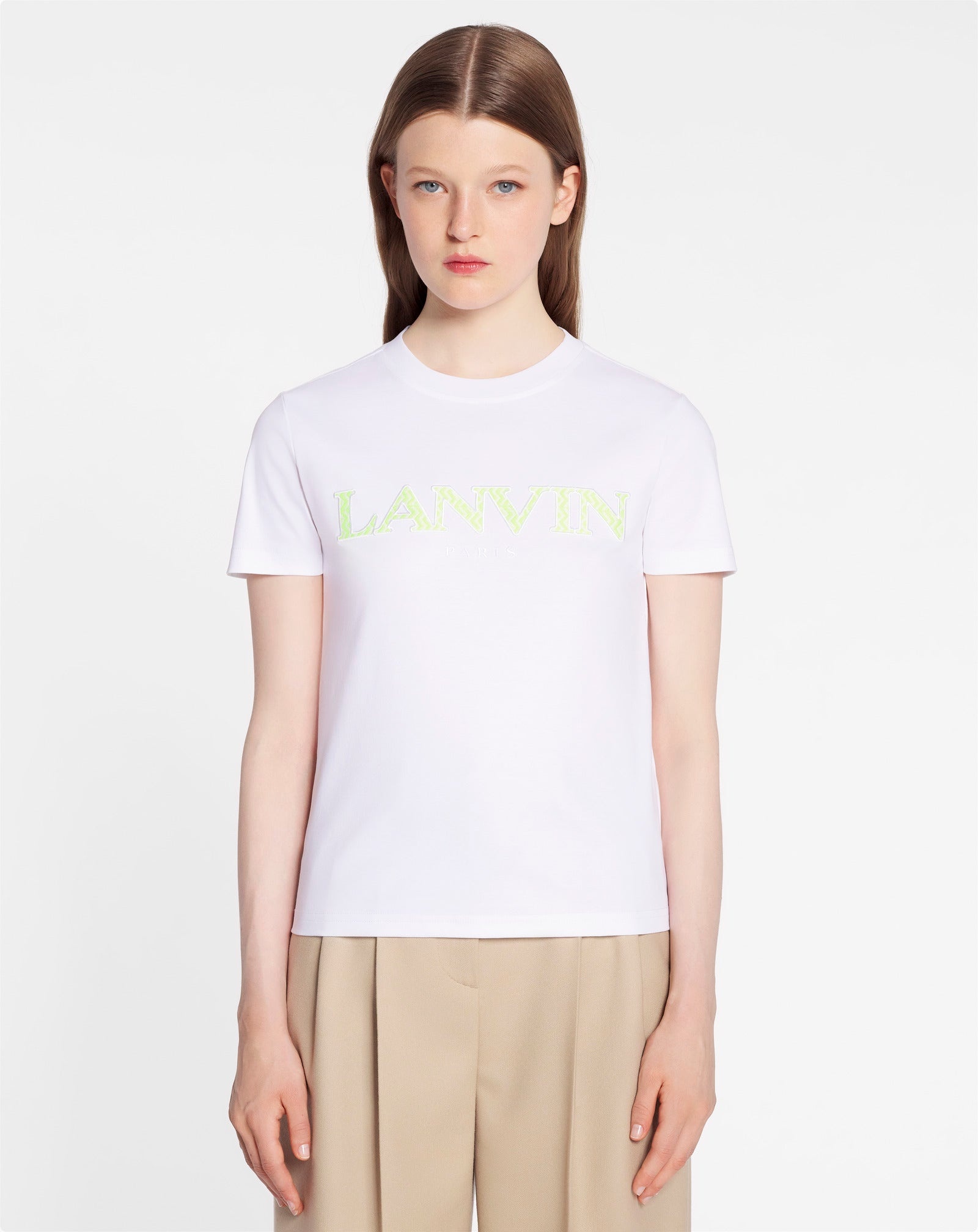 CLASSIC FIT LANVIN CURB TEE IN MERCERIZED COTTON - 3
