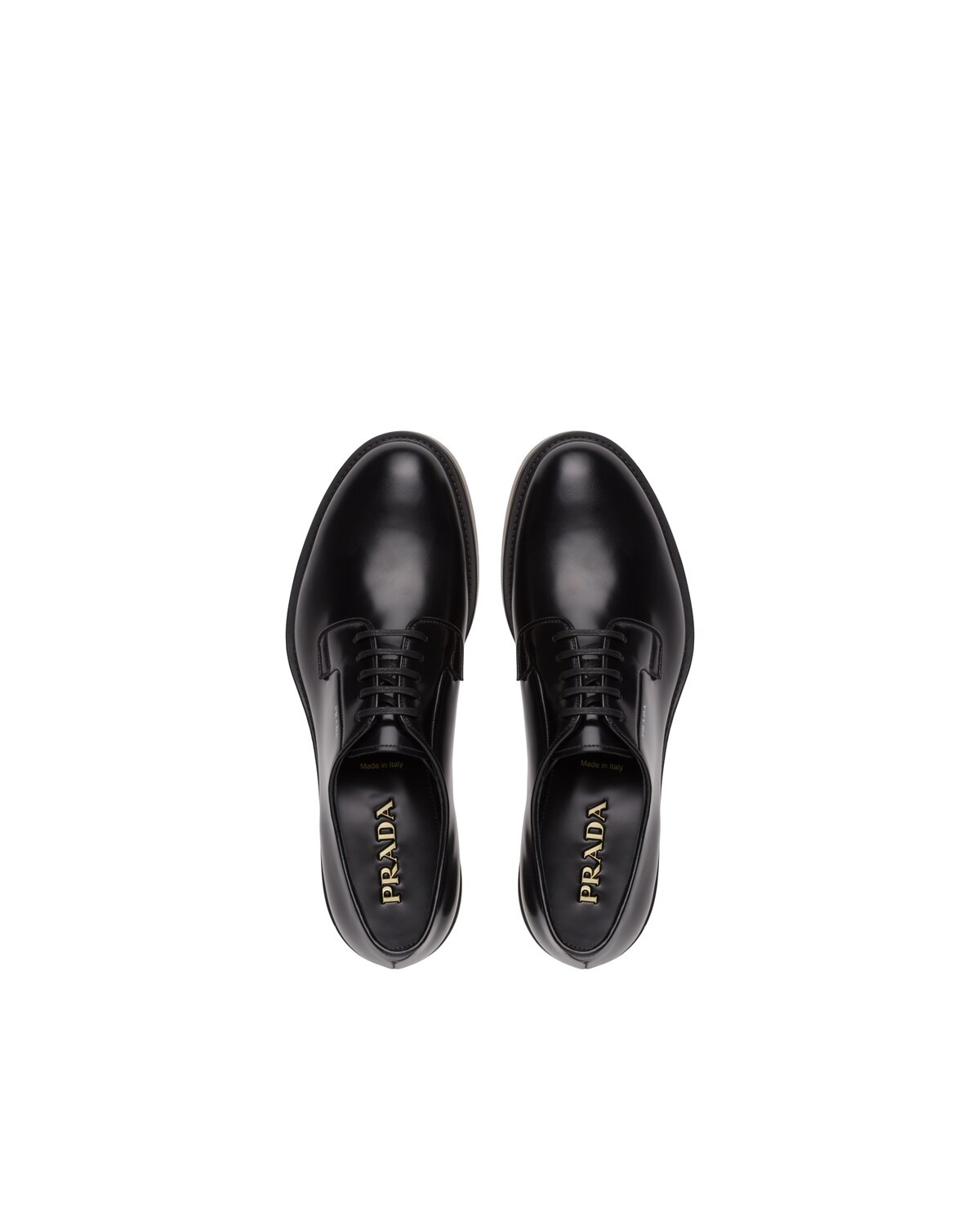 Brushed leather lace-up shoes - 4