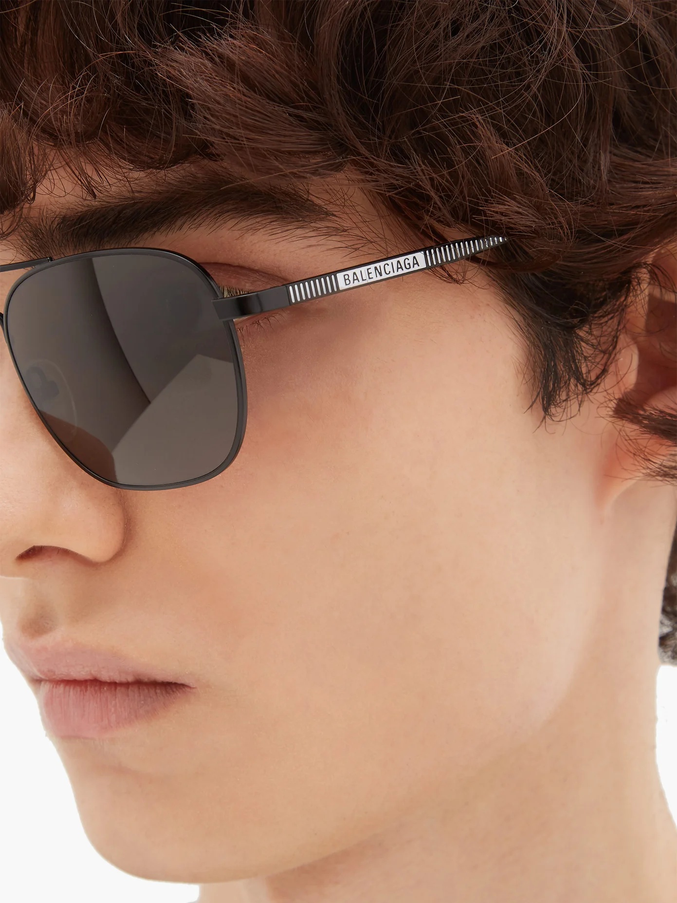 Aviator metal sunglasses - 3