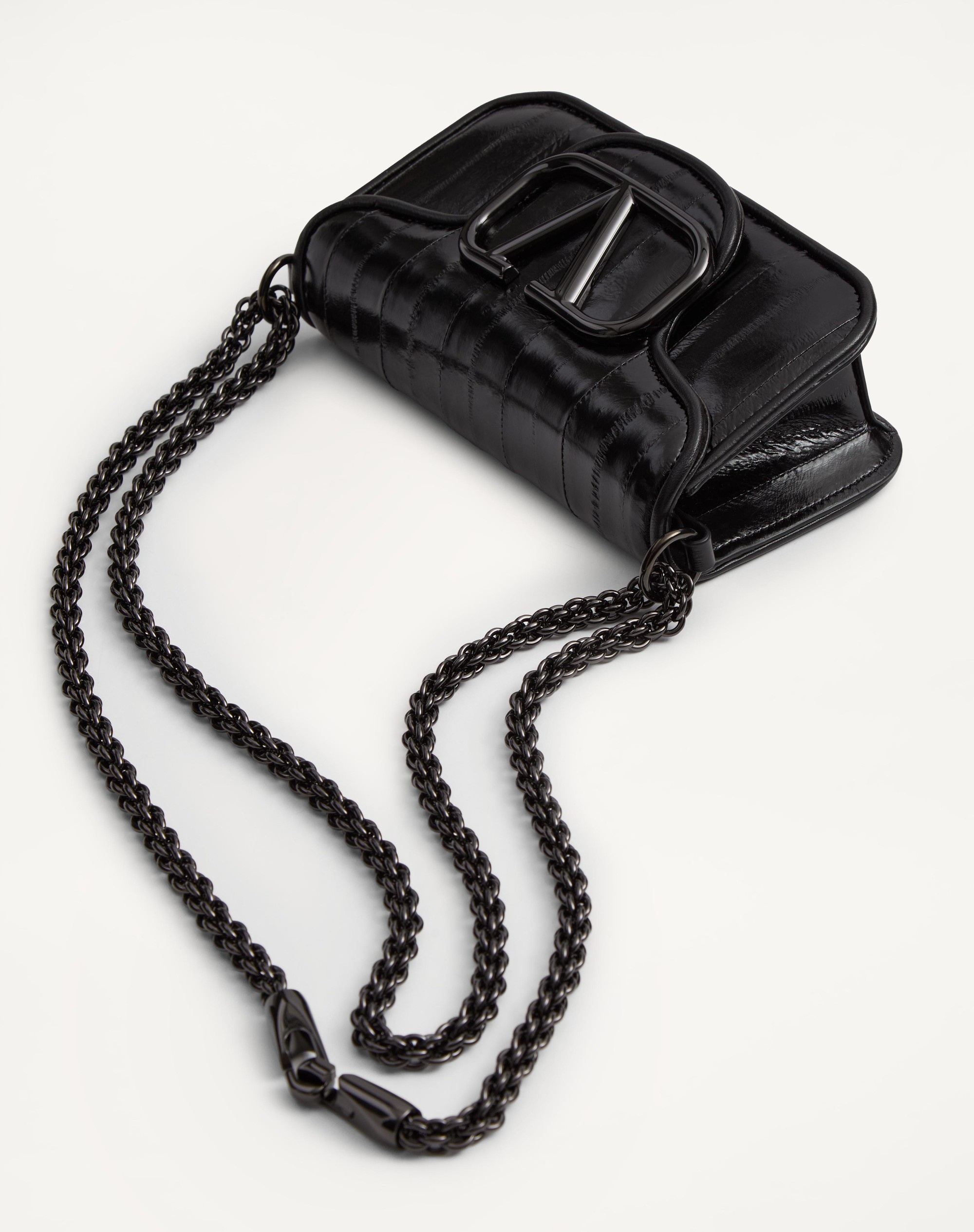 VALENTINO GARAVANI LOCÒ SMALL SHOULDER BAG IN EEL - 5
