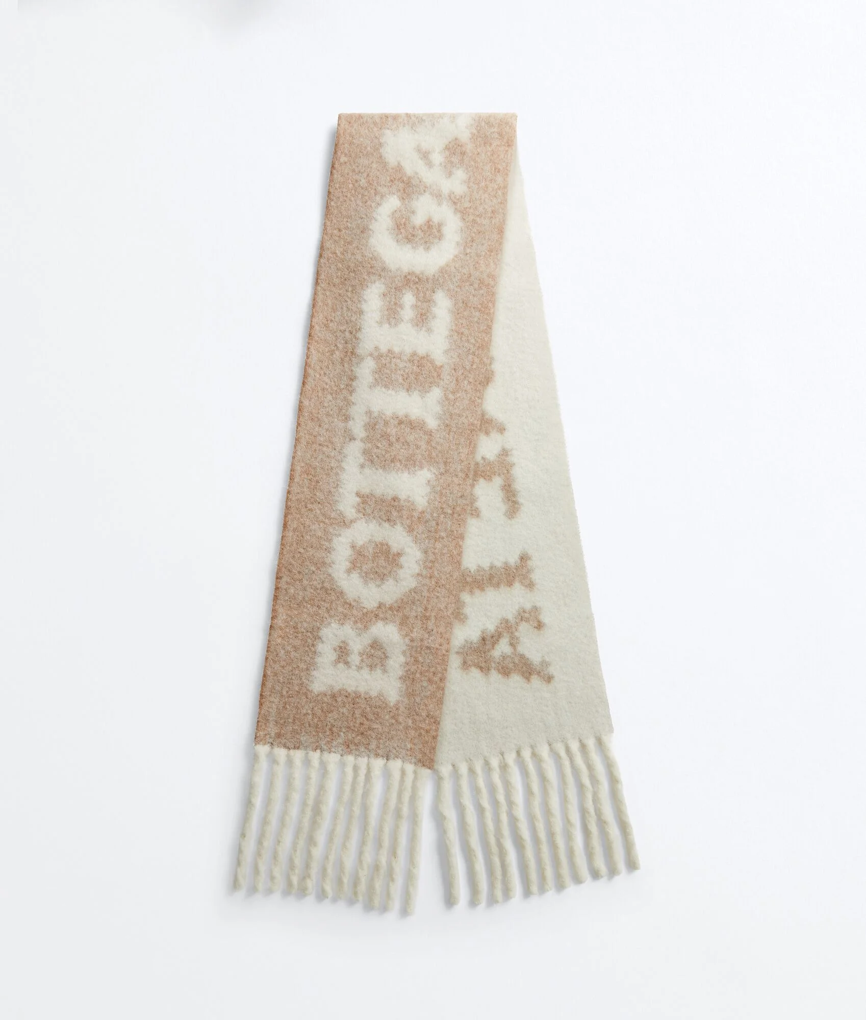 Jacquard Wool and Mohair Scarf - 1