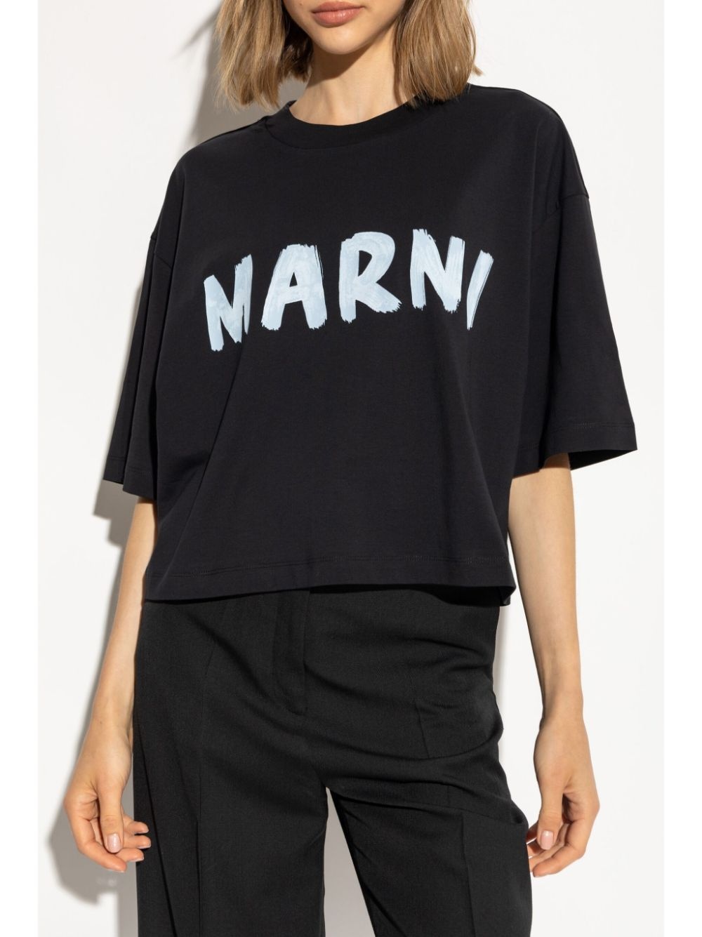 logo-print cotton t-shirt - 3
