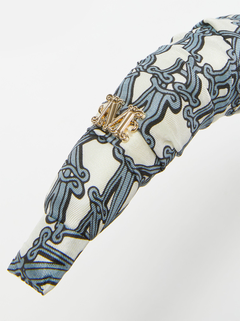 Max Mara HOOPYS Printed silk headband outlook