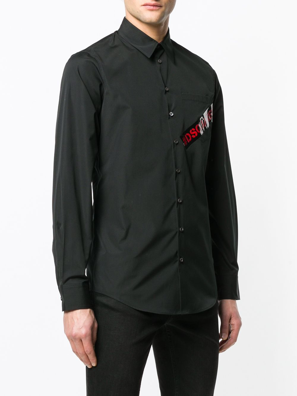 logo print shirt - 3