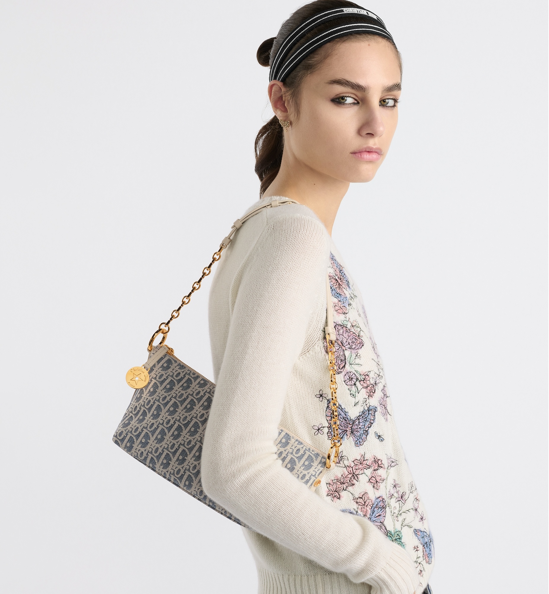 Diorstar Hobo Bag with Chain - 7