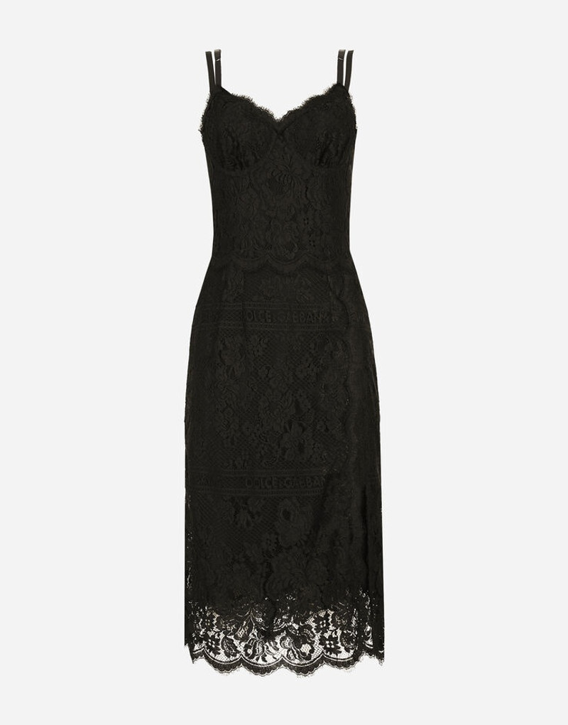 레이스 midi 드레스 와 double scalloped detailing 1