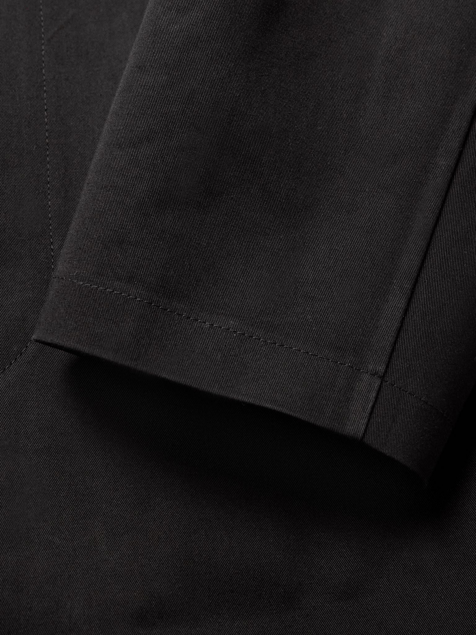 Cotton-Blend Coat Black - 4