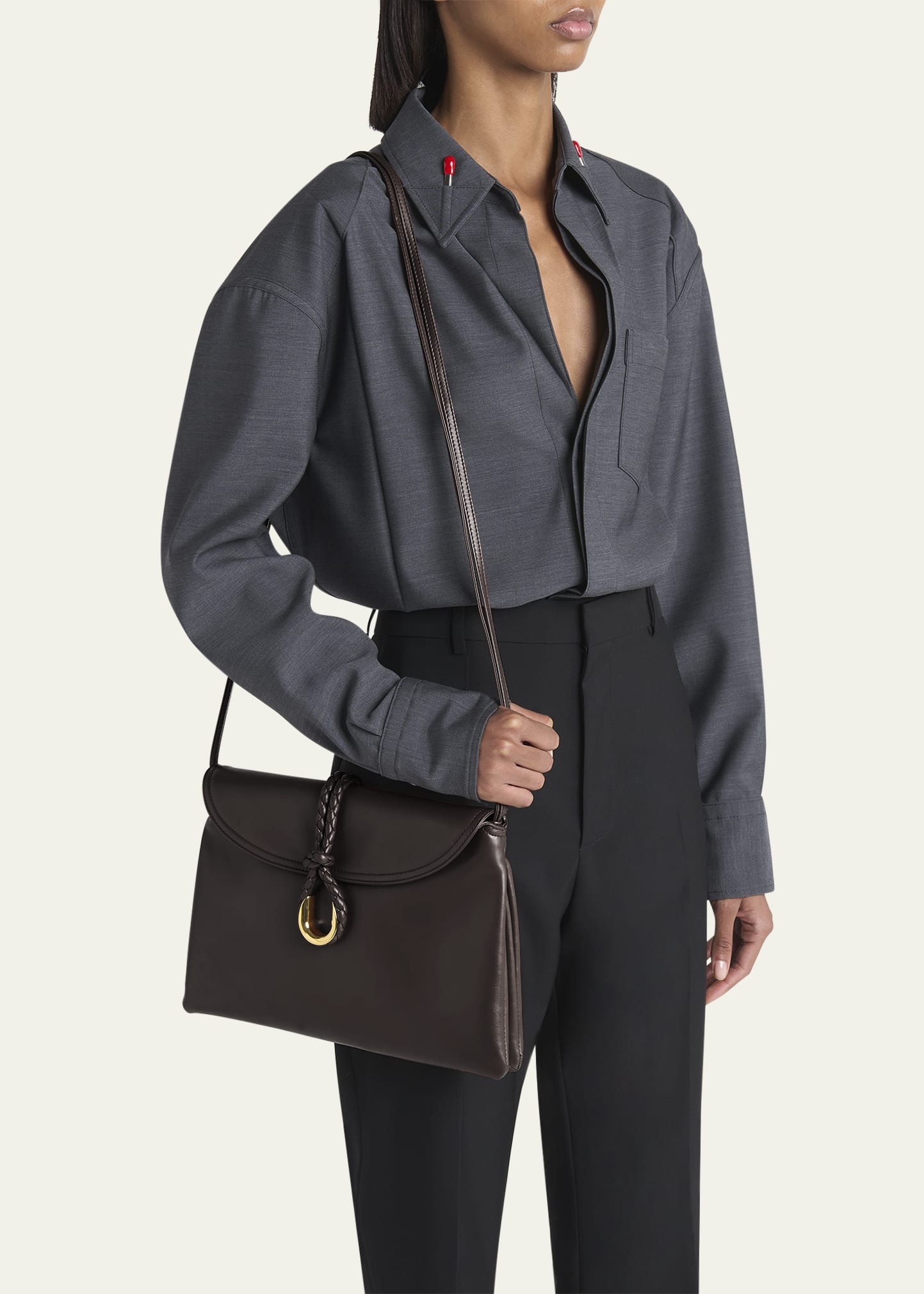Small Liberta Double Flap Crossbody Bag - 2