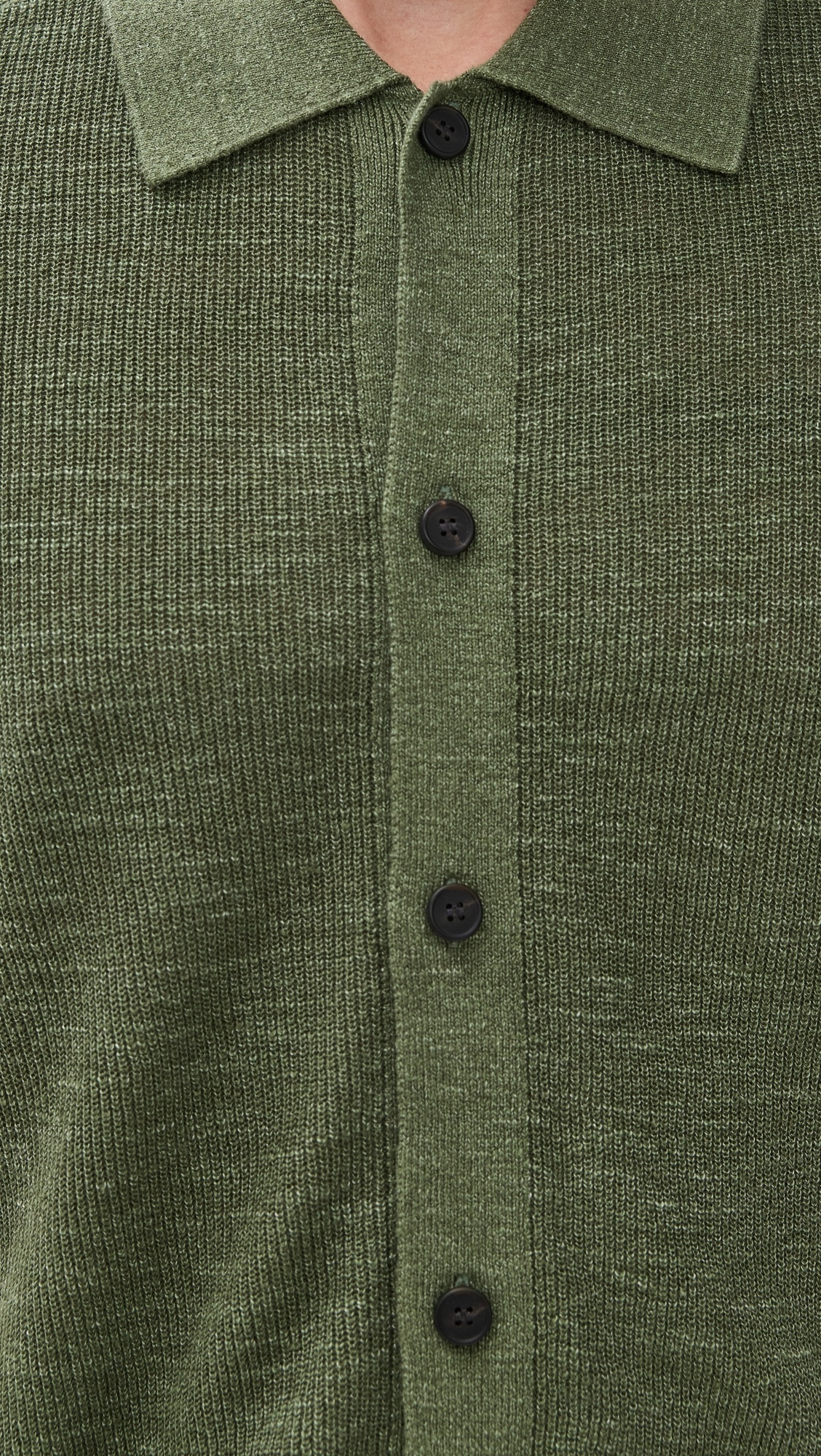 Relaxed Short Sleeve Button Down in Pacific Linen - 5