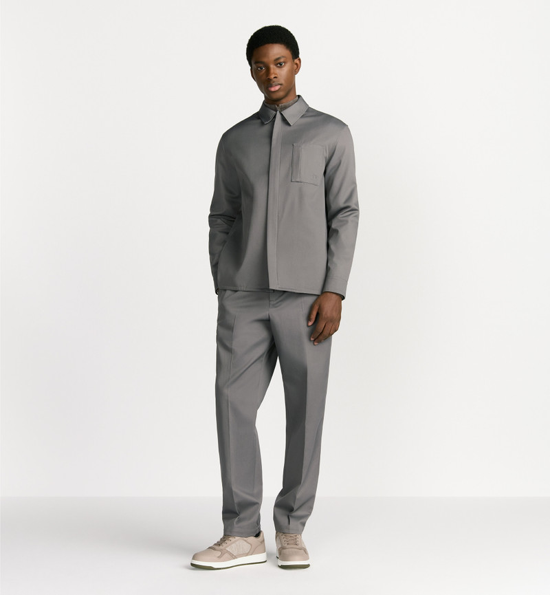 Zipped Shirt with CD Icon Embroidery 3