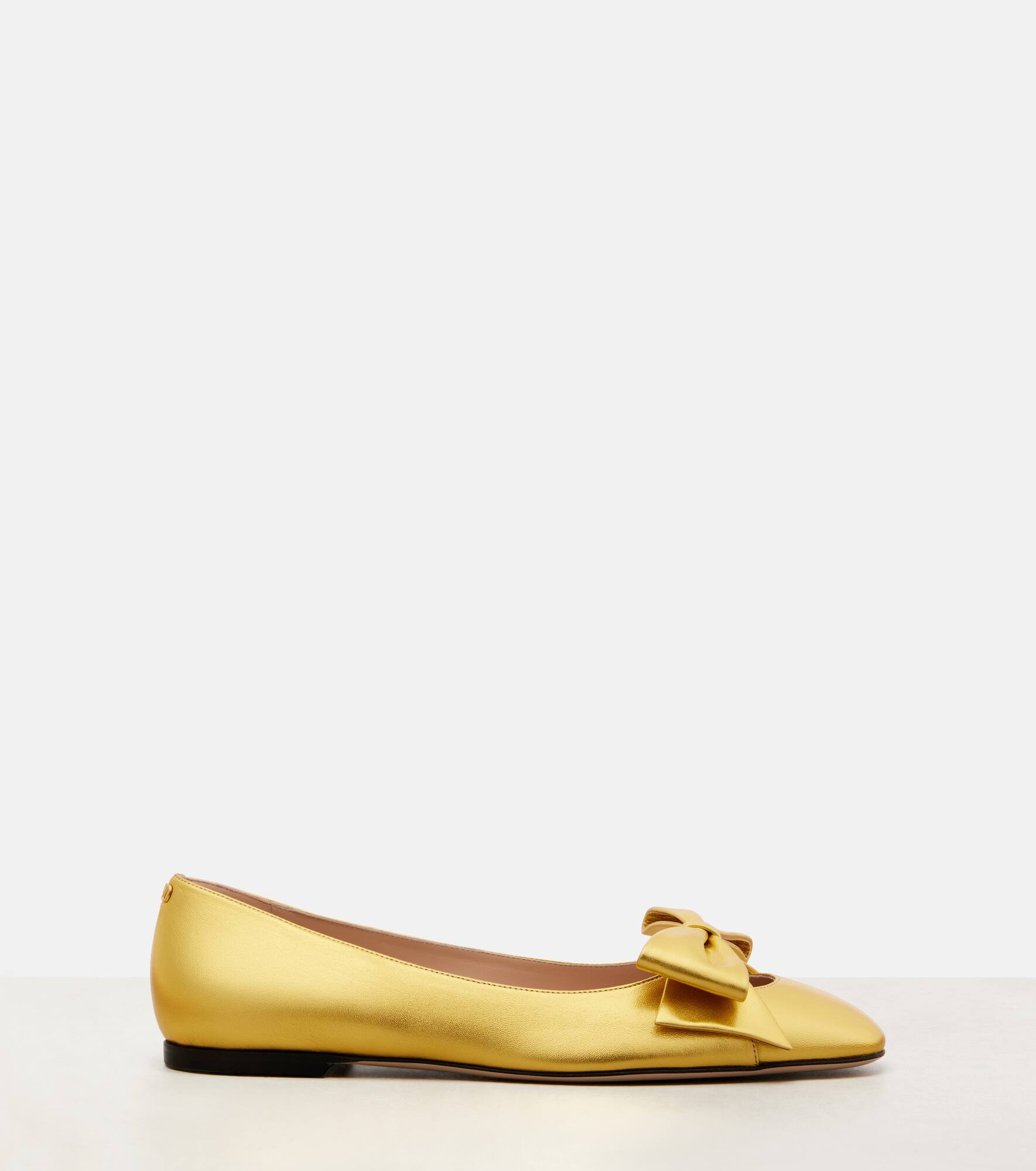 Bowow metallic leather ballet flats - 4