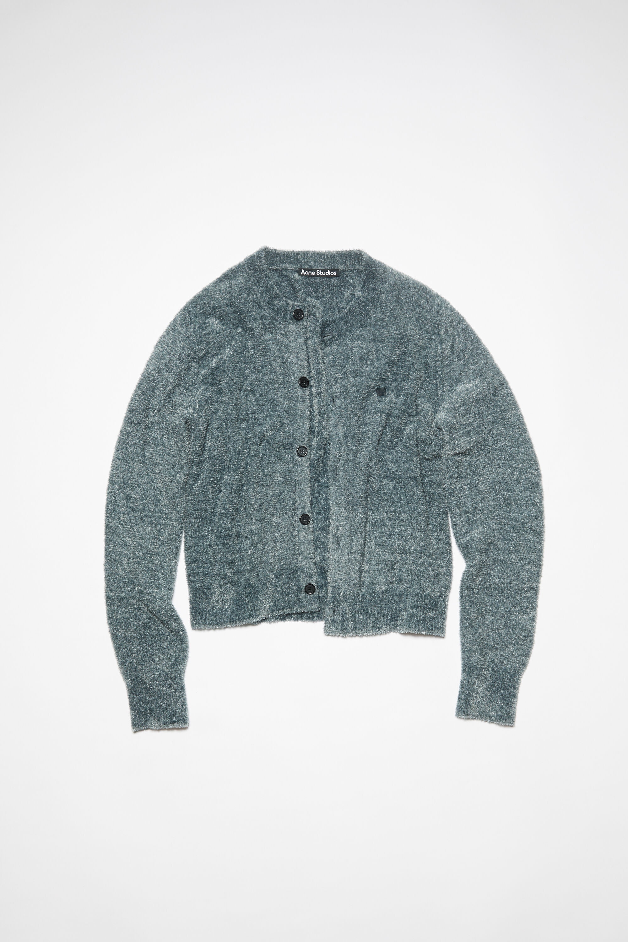 Crew neck cardigan - Grey - 6