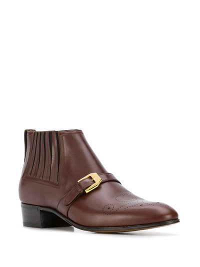 GUCCI buckle detail ankle boots outlook