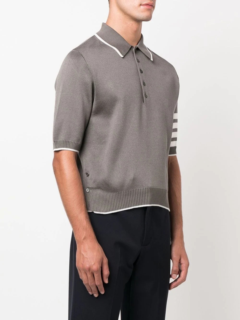 4-Bar stripe polo shirt - 3