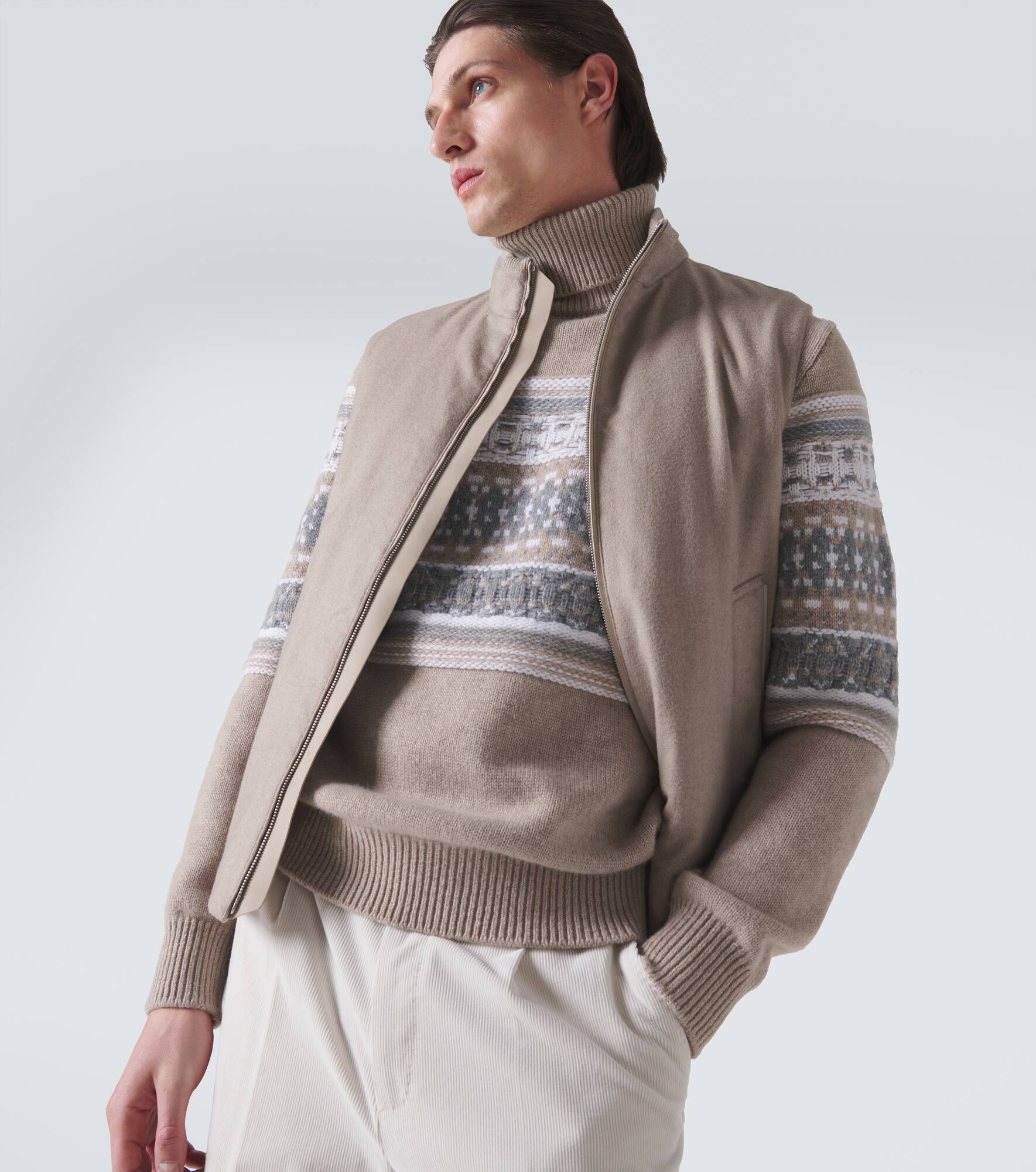 Cashmere down vest - 5