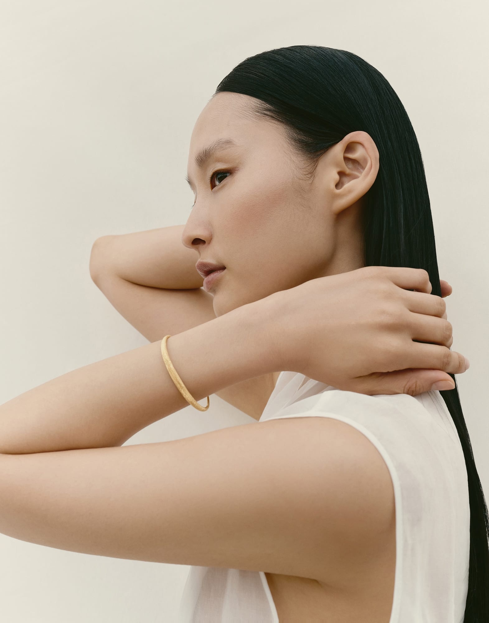 18k Gold bracelet with 0.015ct Diamond - 3