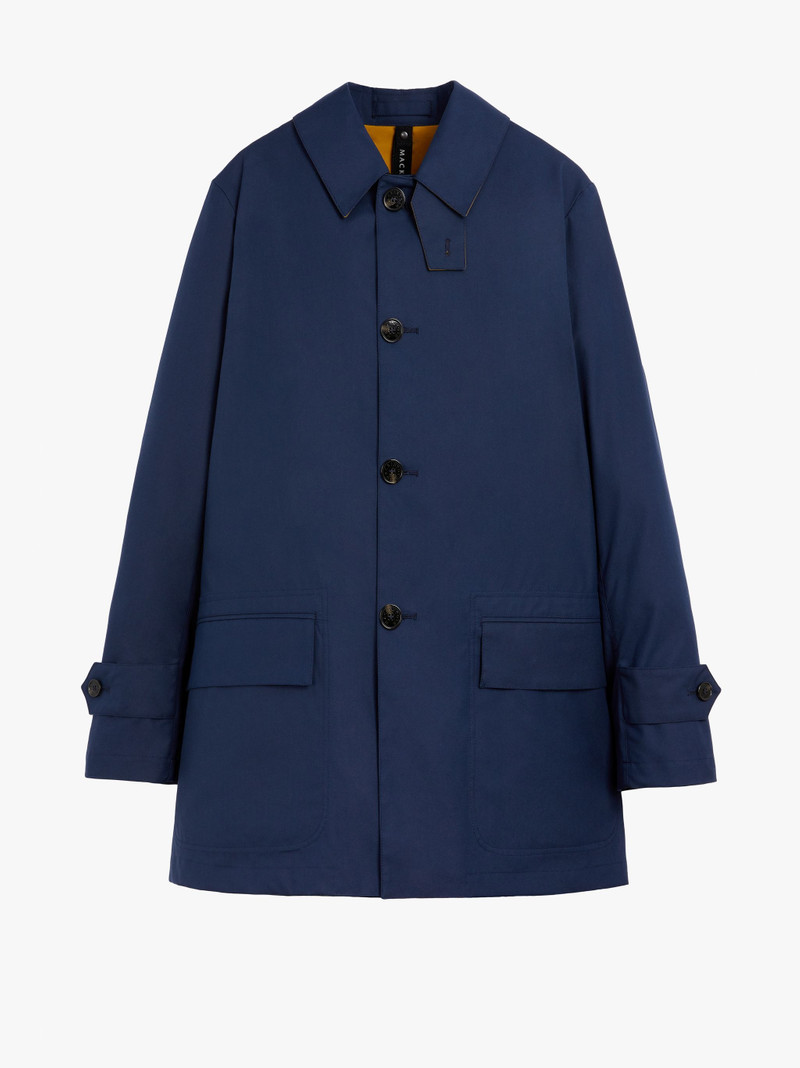 TORRENT NAVY COTTON SHORT RAINCOAT | GMM-202 1