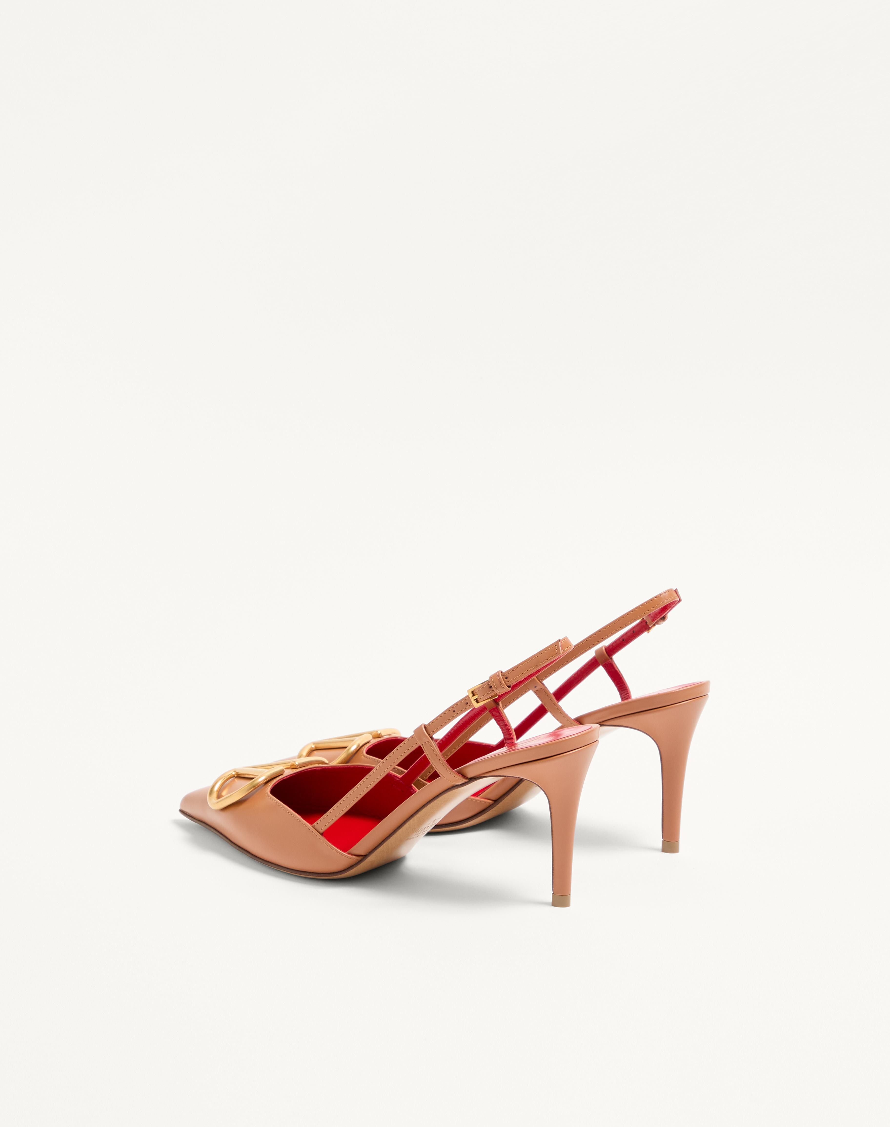 VLOGO SIGNATURE CALFSKIN SLINGBACK PUMP 80MM / 3.15 IN. - 5