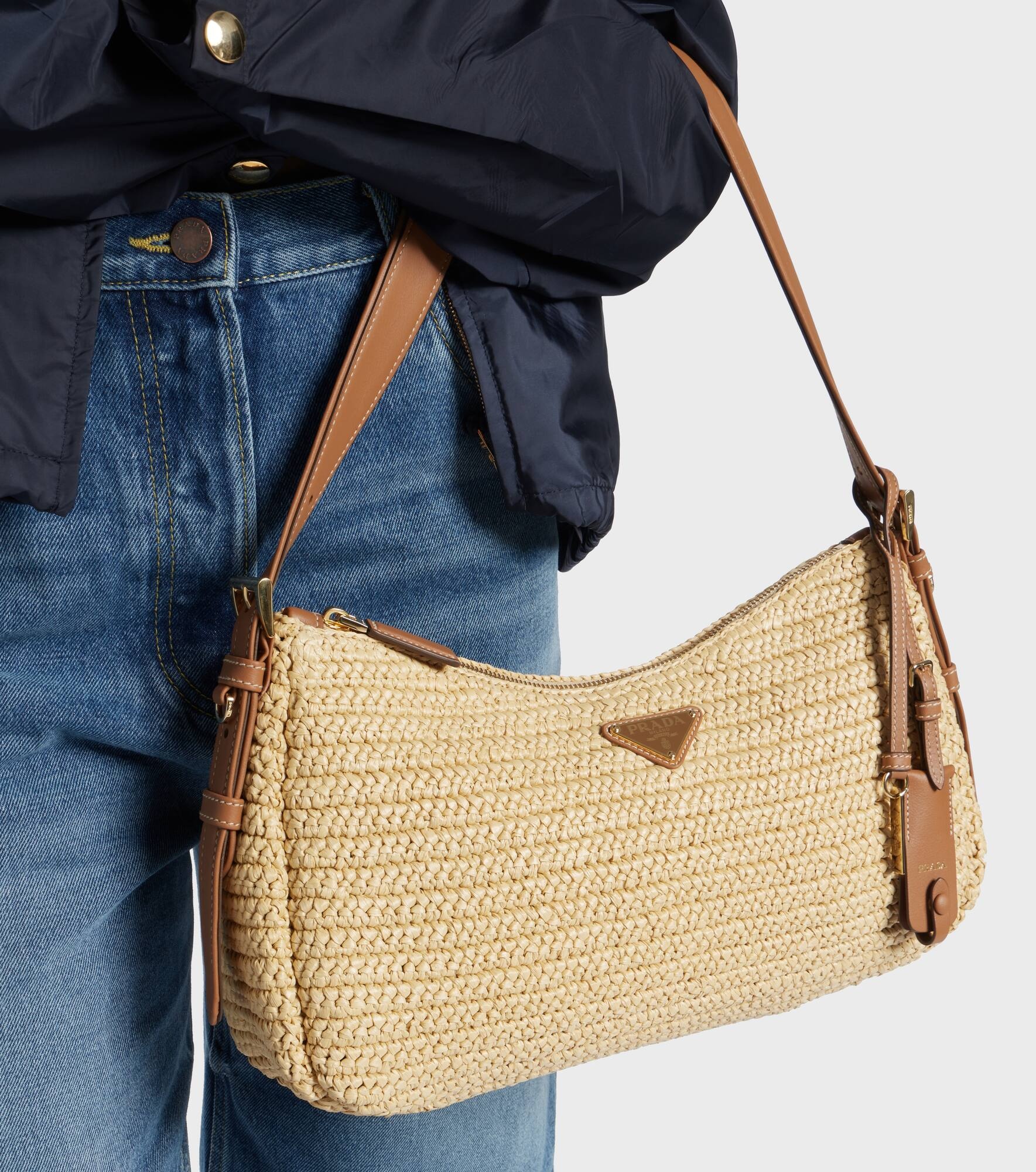 Prada Aimée Large crochet shoulder bag - 7