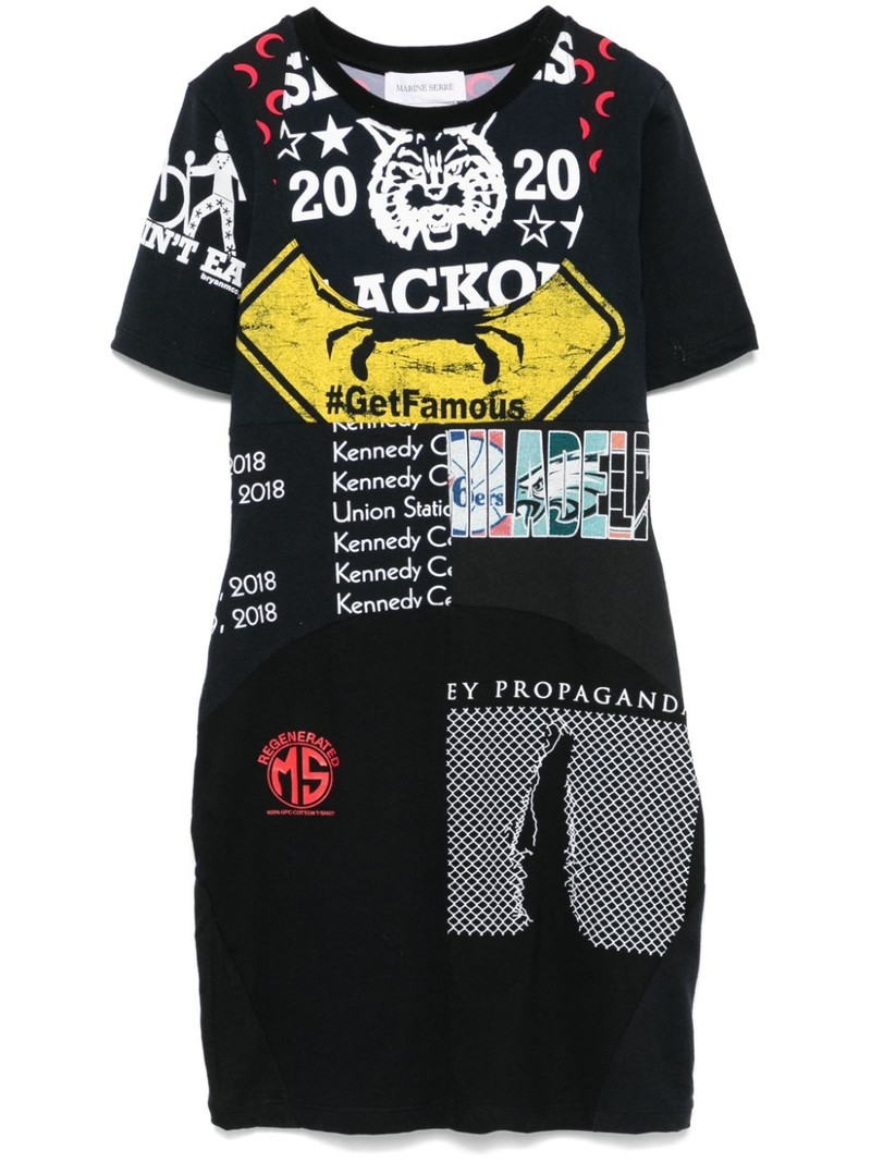 Graphic-print mini dress 1