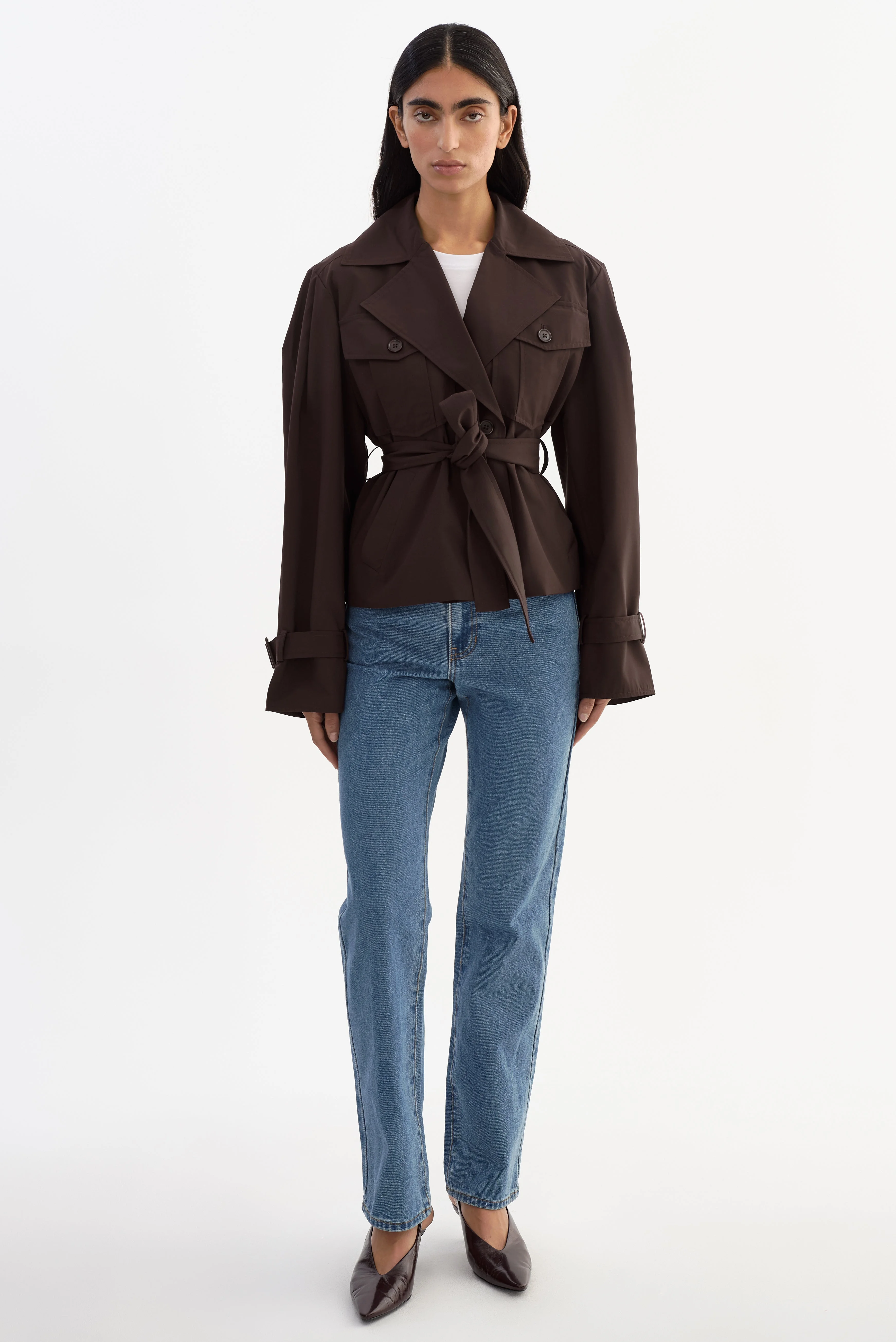 QUINN | Cropped Trench Coat - 1