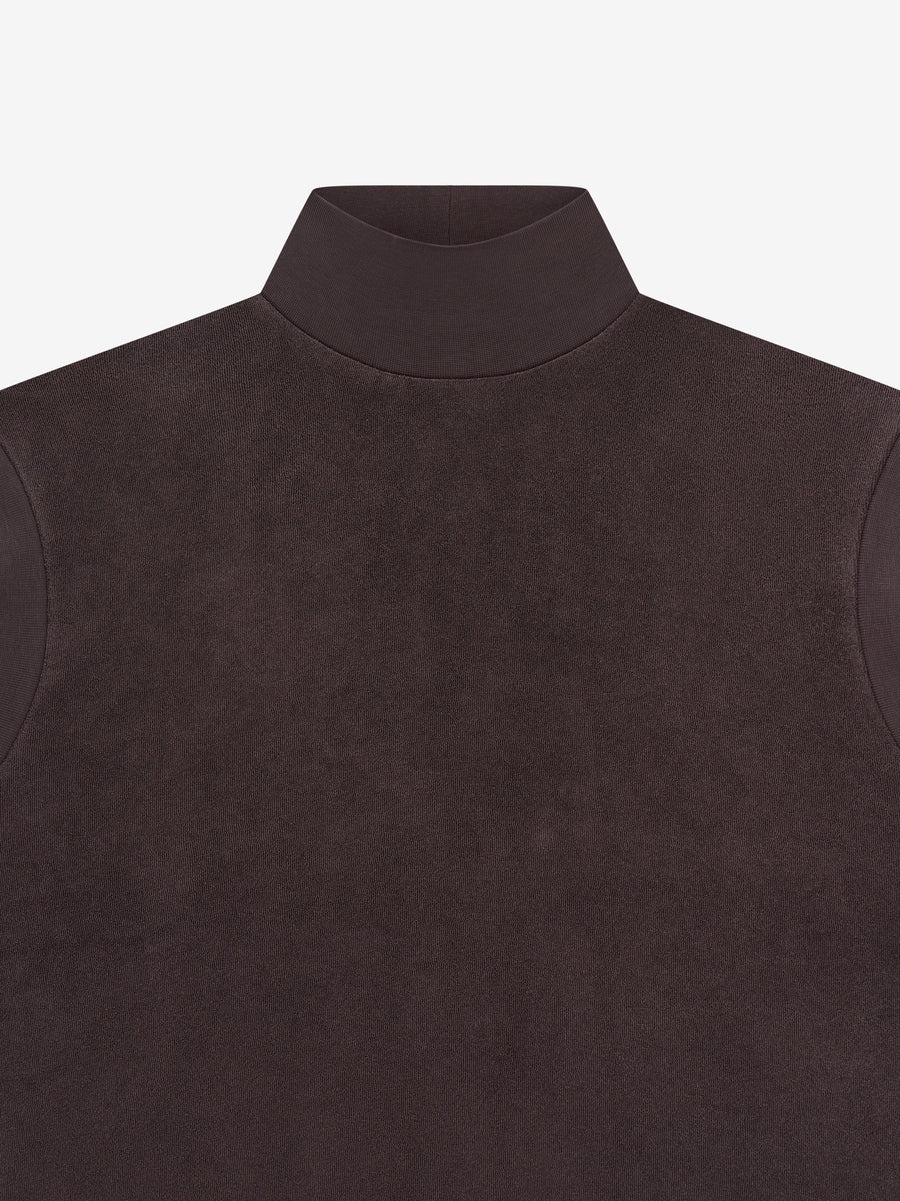 Womens Pullover Terry Mockneck Vest - 3