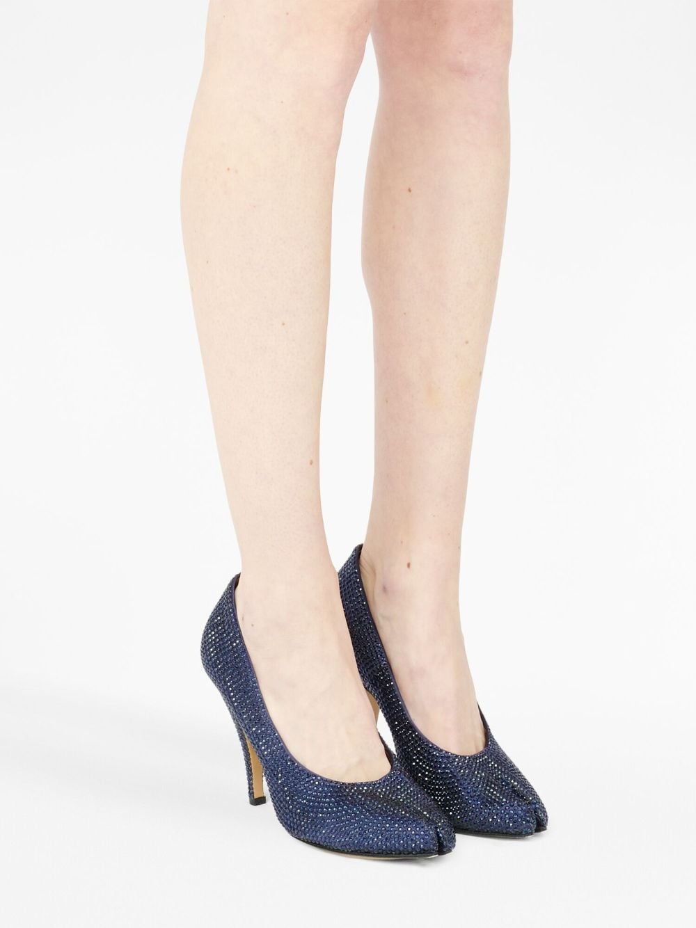 Tabi 110mm rhinestone court shoes - 6