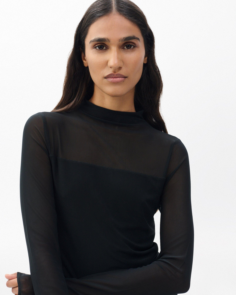 Luca Mixed-Media Mockneck 4